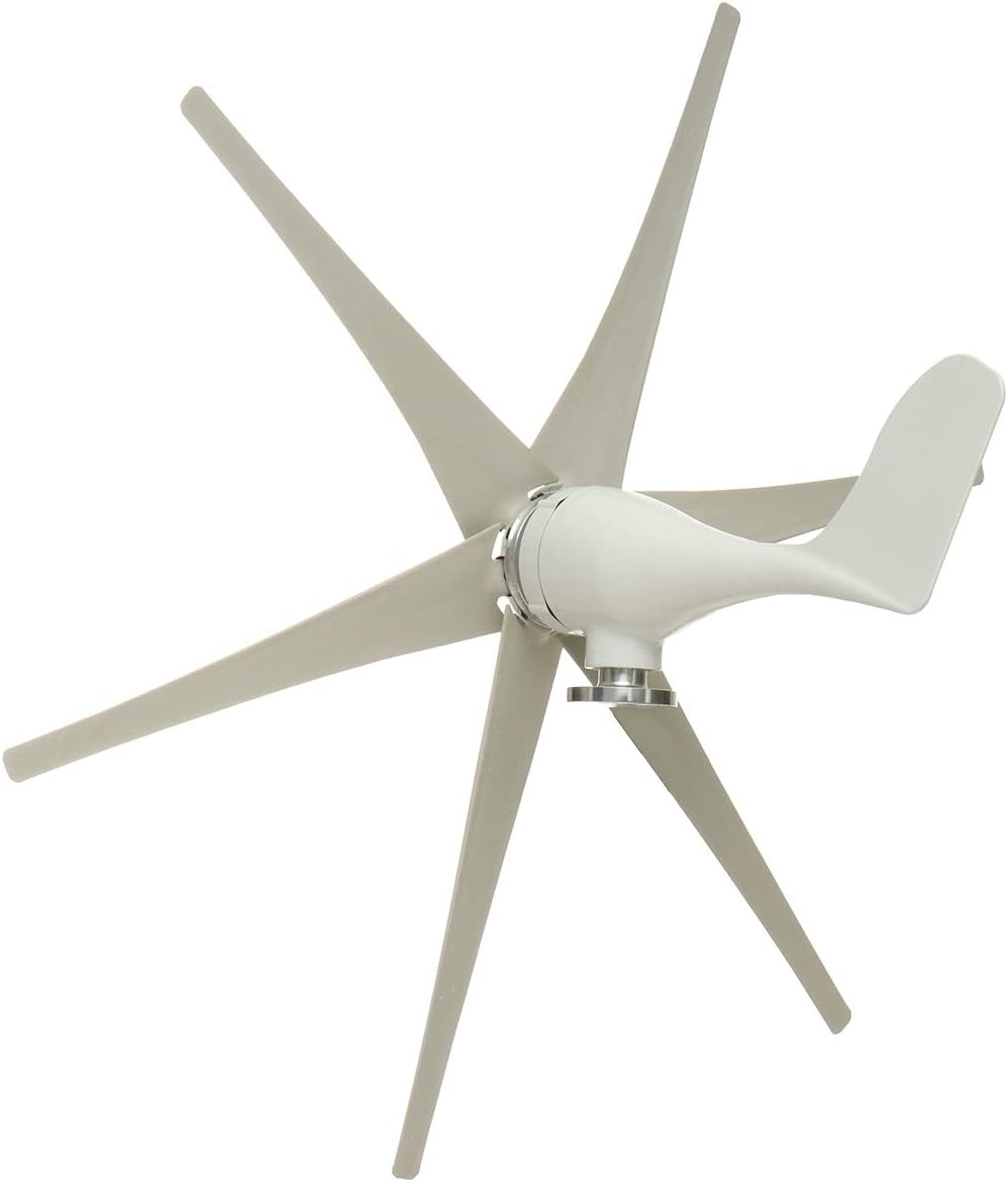 9000W 12V 24V 48V Wind Turbine with 6 Blades Nylon Fiber Wind Turbine Generator Home Powerful Windmill Energy Turbine Charge,24v
