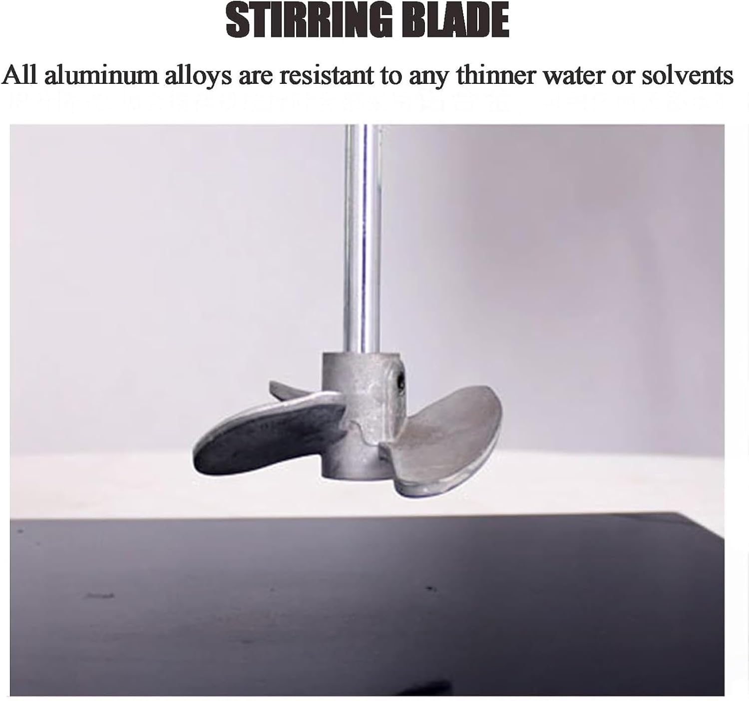 5 Gallon Platform Type Stirring Machine, 1/8HP Air Agitator, Air Agitator, Ink Coating Mixing Tool, Aluminum Alloy Steel Impeller Mixer, for Paint, Putty, Dye, Fodder(