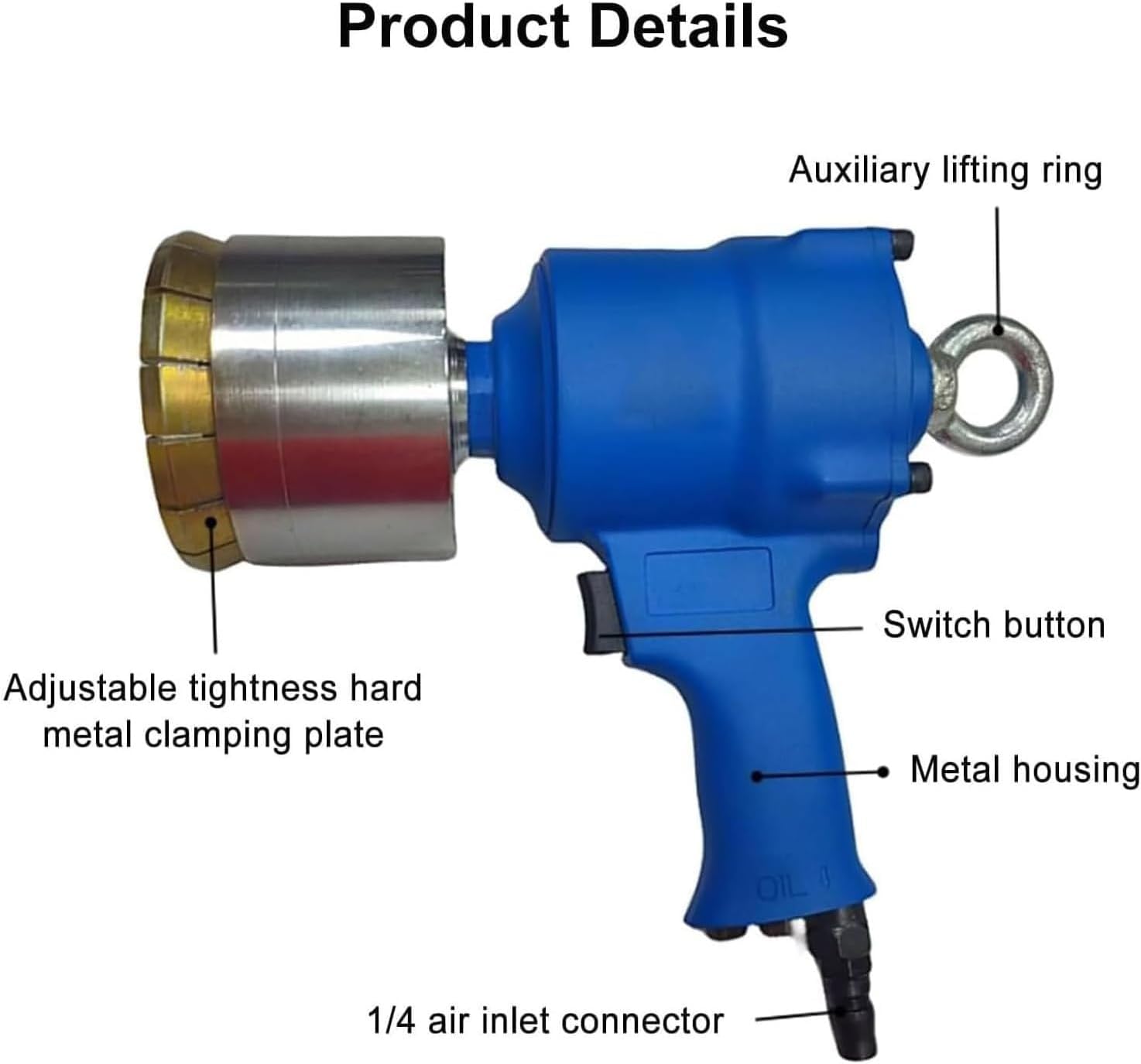 200L Pneumatic Oil Barrel Crimper, 35/70mm Manual Oil Barrel Sealing Machine, Oil Drum Pressure Cap Sealing Barrel Crimping Tool, Maximum Pulling Force 1300Lbs, for Barrels, Paints(35mm+70mm)