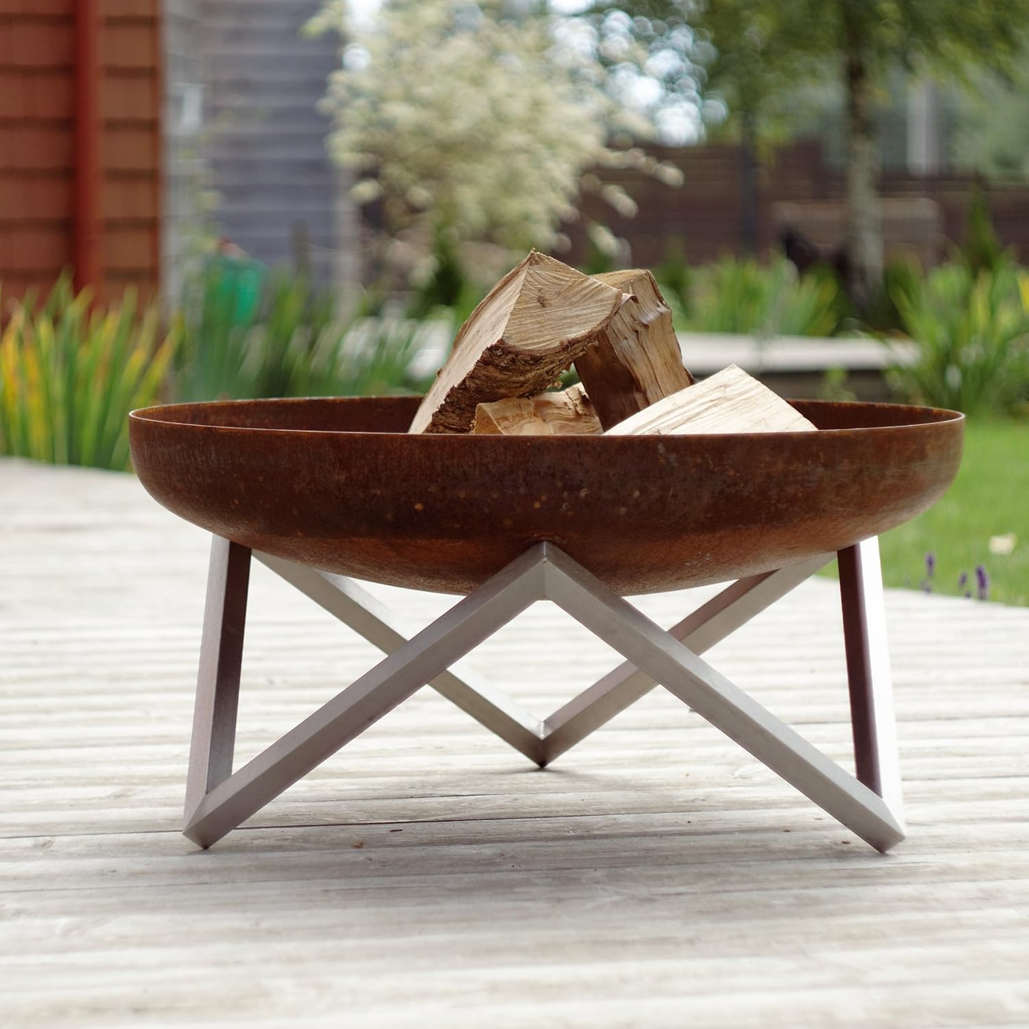 Curonian Memel Solid Steel Large Fire Pit