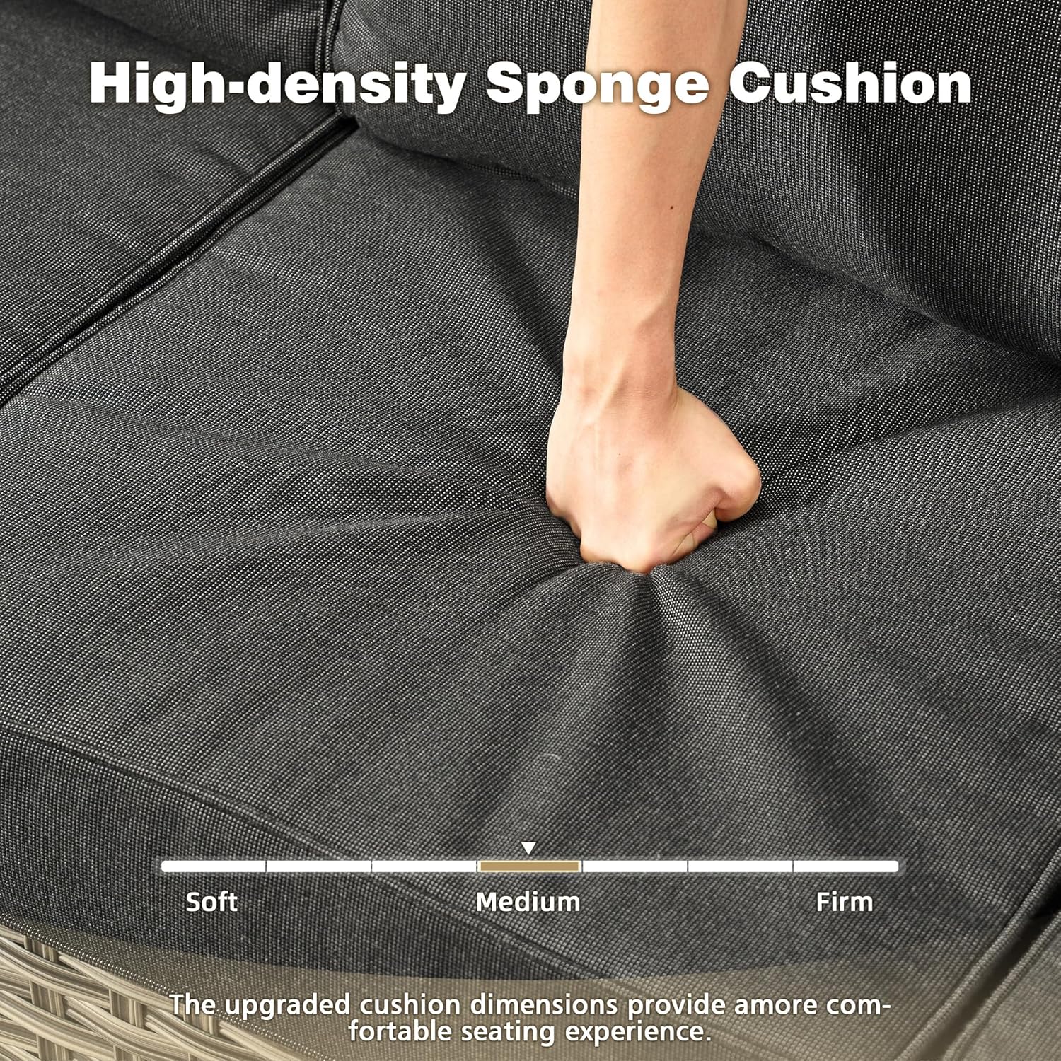 15-Piece Outdoor Sectional Sofa Set w/ 54