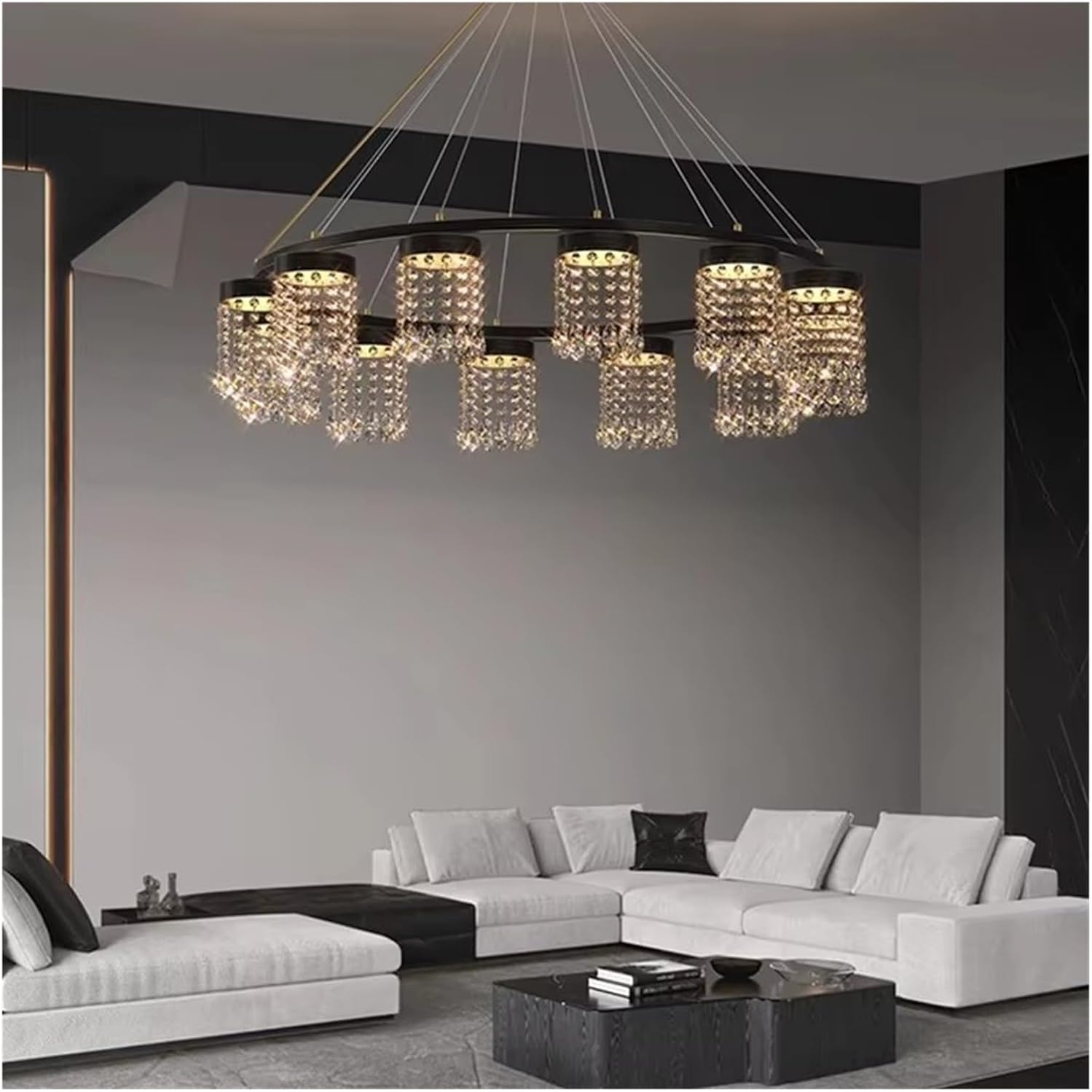 Home Decoration Pendant Lights, Luxury Crystal Living Room Chandelier, Bedroom Pendant Lamp, Ceiling Light,Modern Ceiling Light