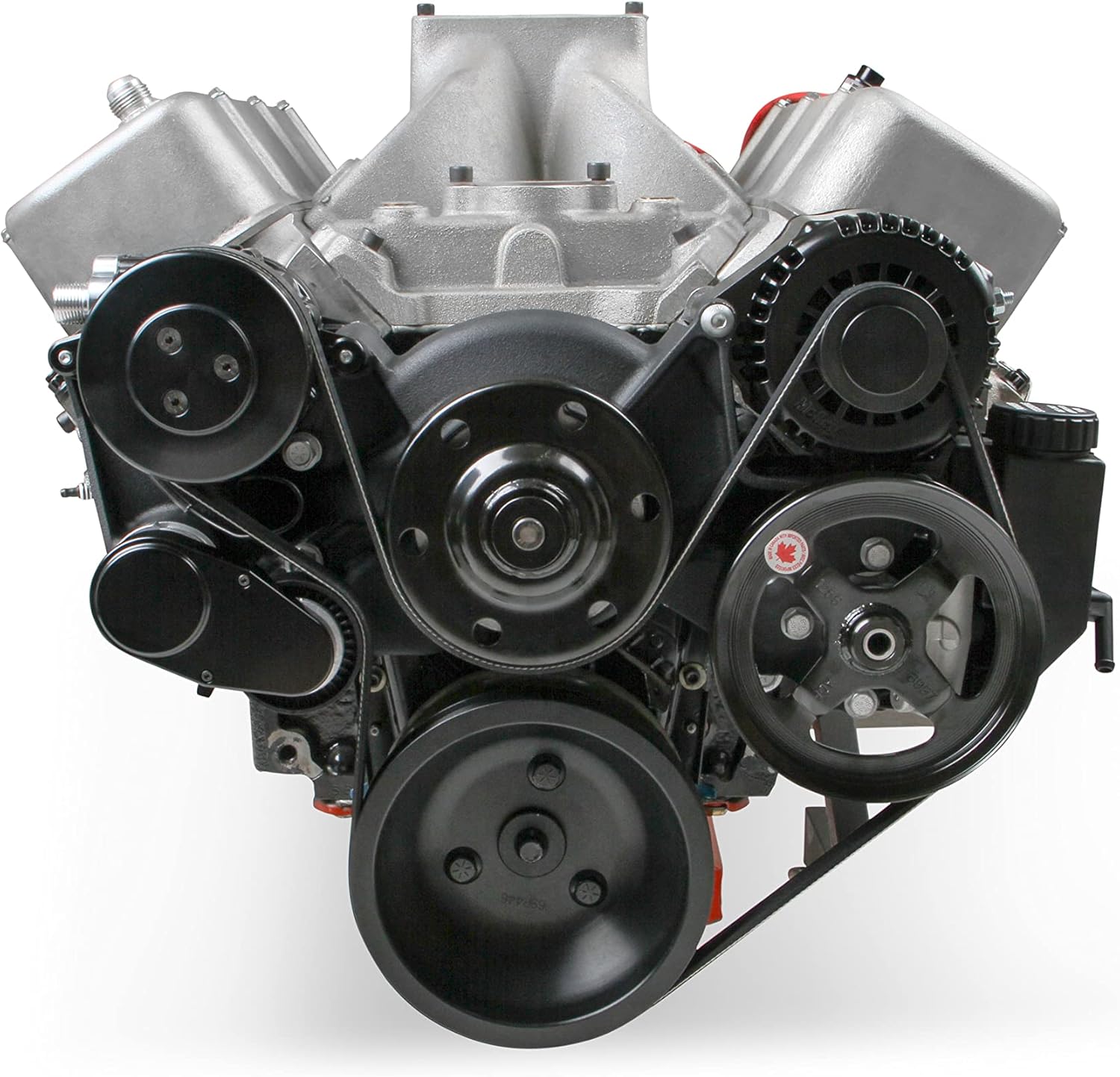 Holley 20-242BK Big Block Chevy Mid-Mount Complete Accessory System - Black Finish