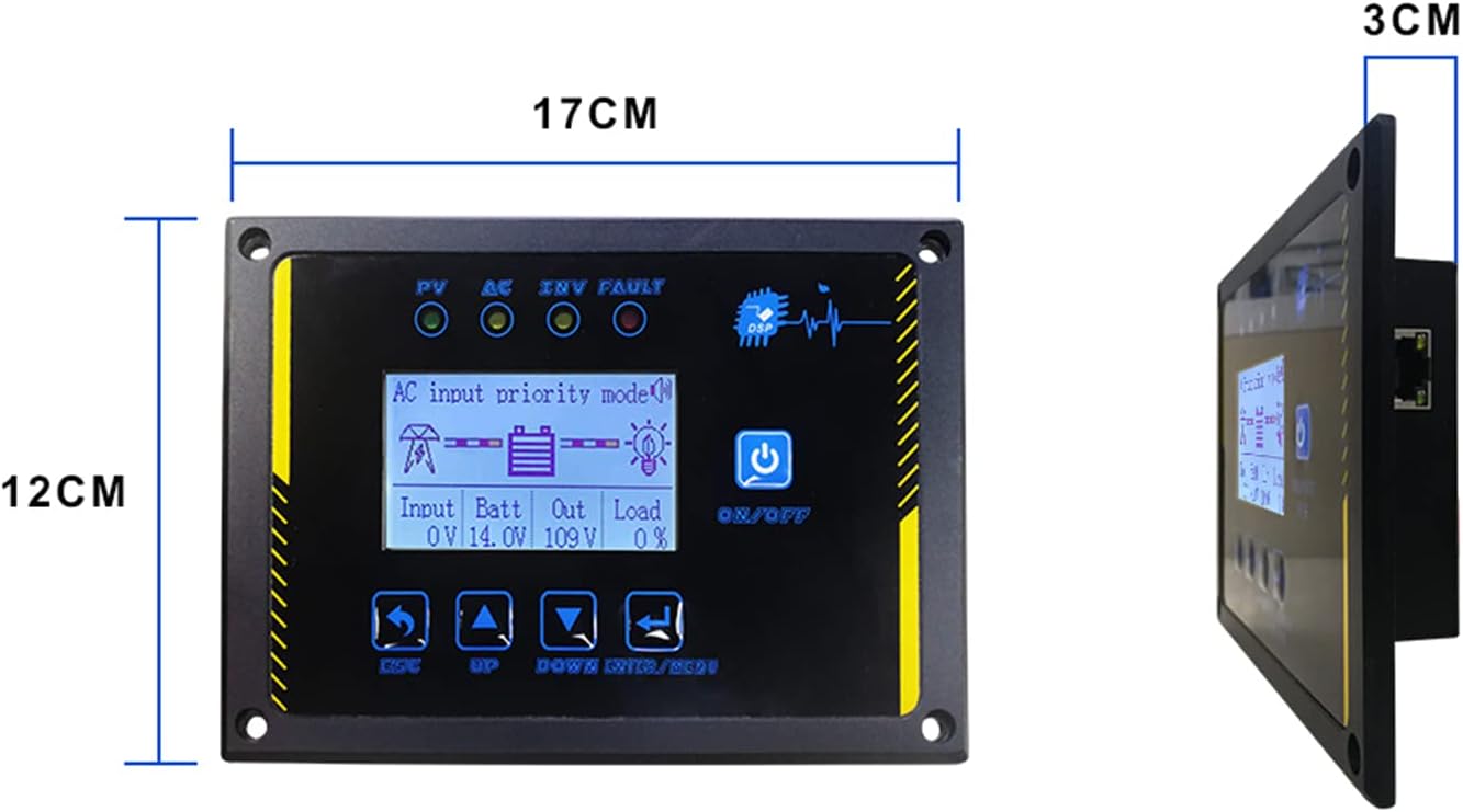 AMPINVT Specific Remote Control Panel for Low Frequency Pure Sine Wave Power Inverter