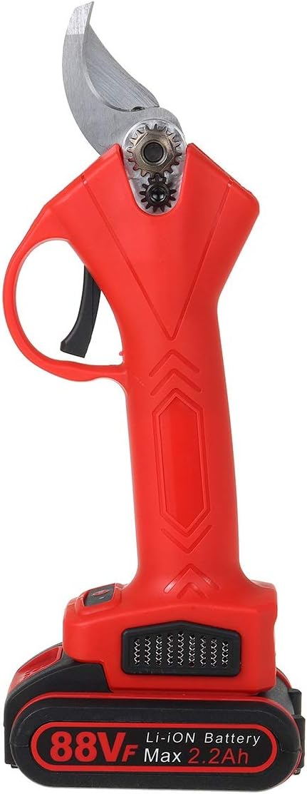 88Vf 2200Mah Rechargeable 2Pcs Battery Electric Pruning Scissors Cordless Pruning Shears Garden Pruner Secateur Branch Cutter Garden Or Lawn
