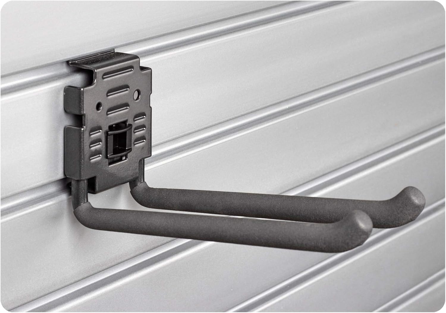 HandiWall Basic Accessory Kit with Locking Brackets for Garage Slatwall Panel Organization