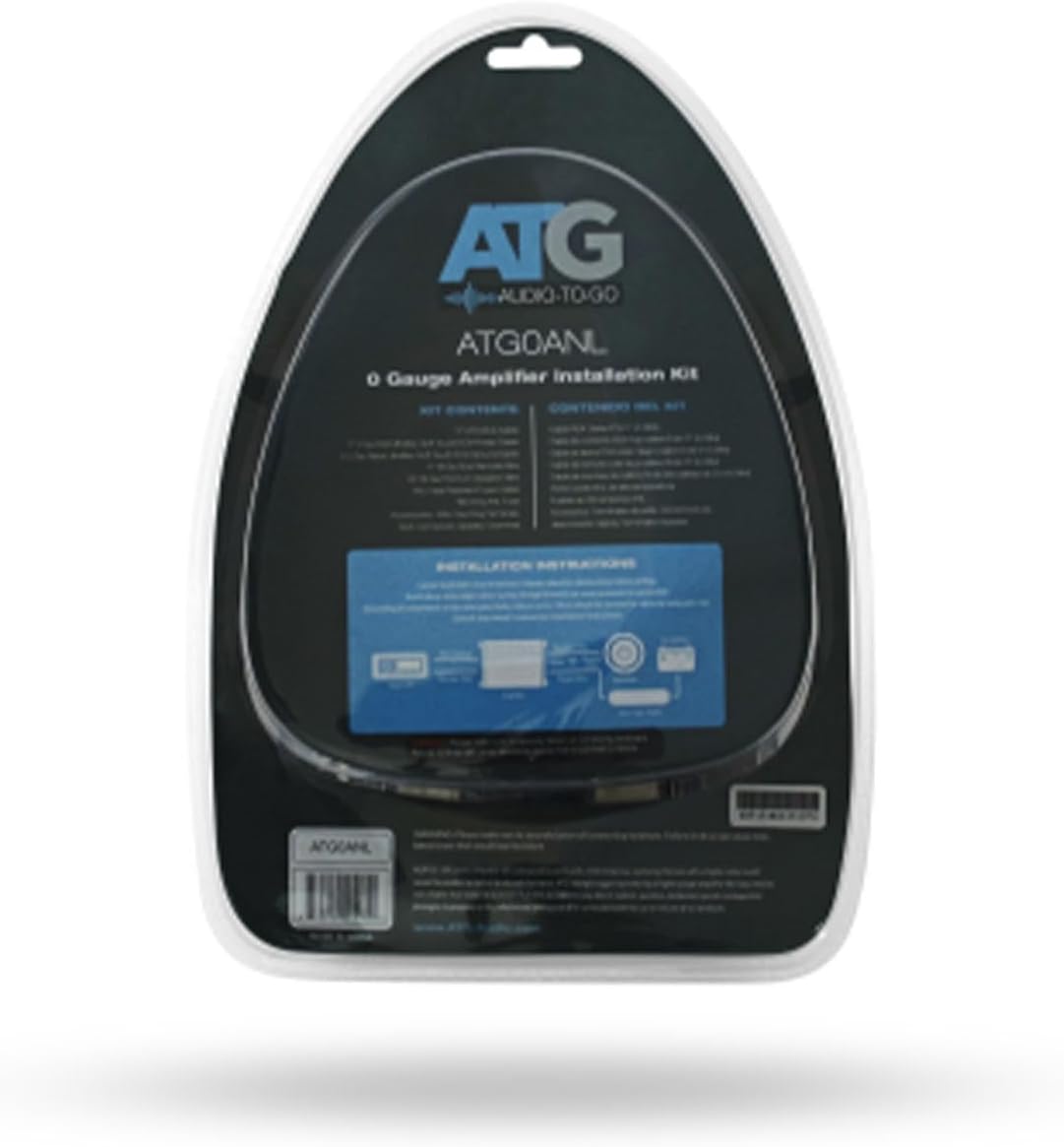 ATG Audio 0 Gauge Soft-Touch Amplifier Wiring Kit with ANL Fuseholder - ATG0ANL