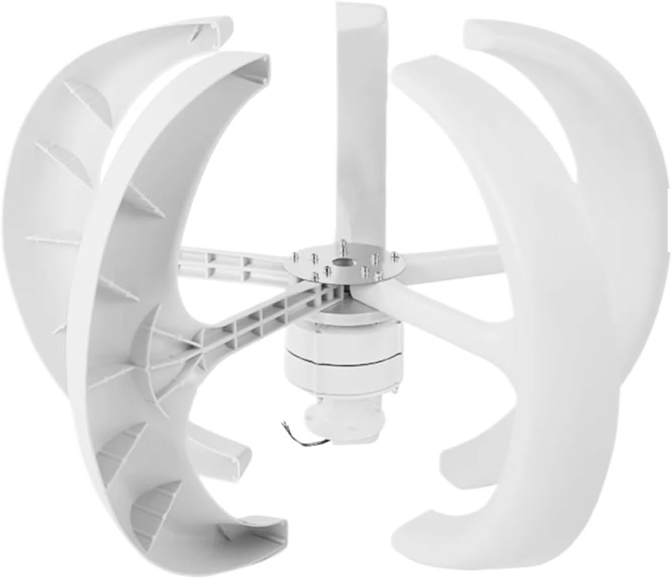 Wind Generator, 100W Wind Generator 12V 24V Vertical Kit Electricity Producer Equipment,Wind Turbine(White,24V)