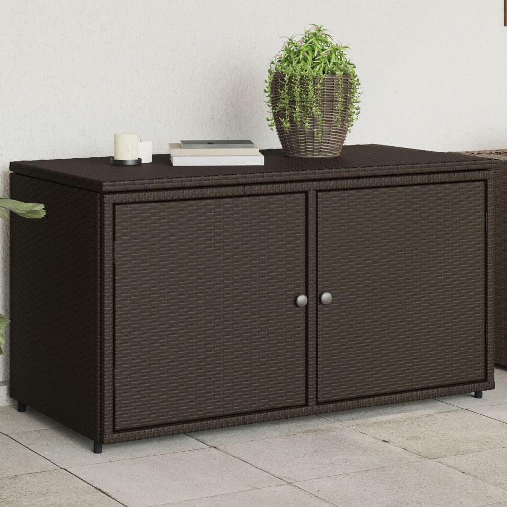 Patio Storage Cabinet Brown 43.3