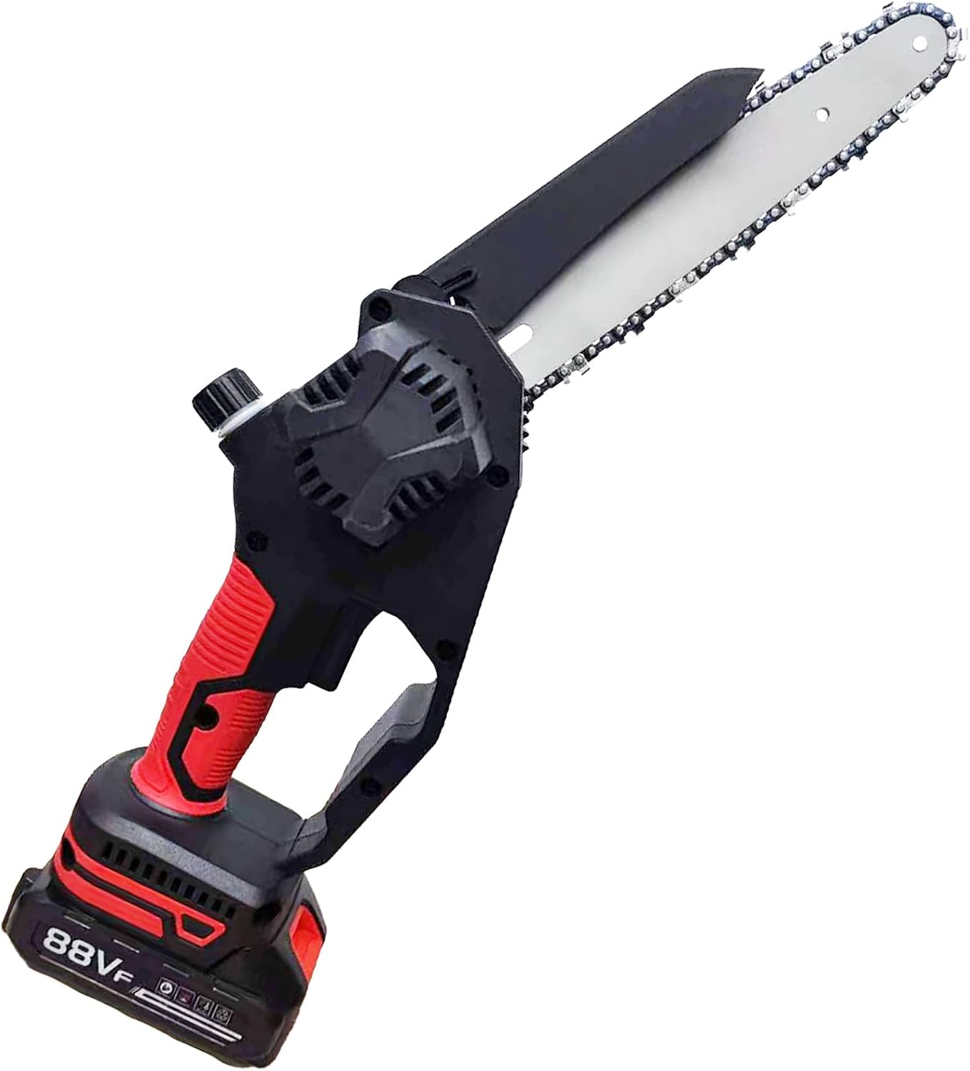 Mini Chainsaw, 8 Inch Small Chainsaw Battery Powered, Hand Held Mini Chain Saws For Wood Cutting, Rechargeable Electric Saw for Tree Trimming, Branch Pruning, Gardening, Camping(1 battery)