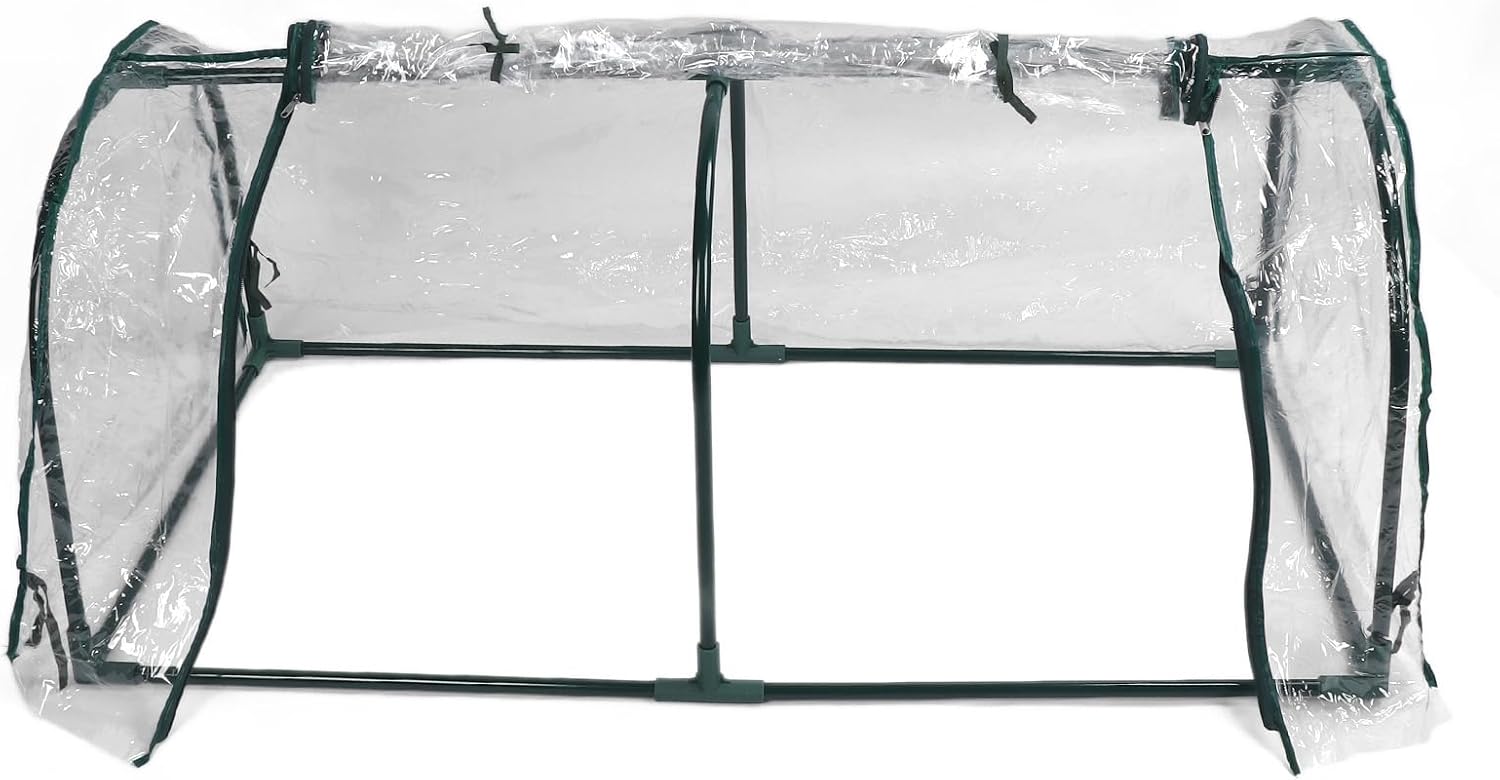 ZJchao Mini Garden Greenhouse Transparent Sun Plant Cover Tent Outdoor Balcony