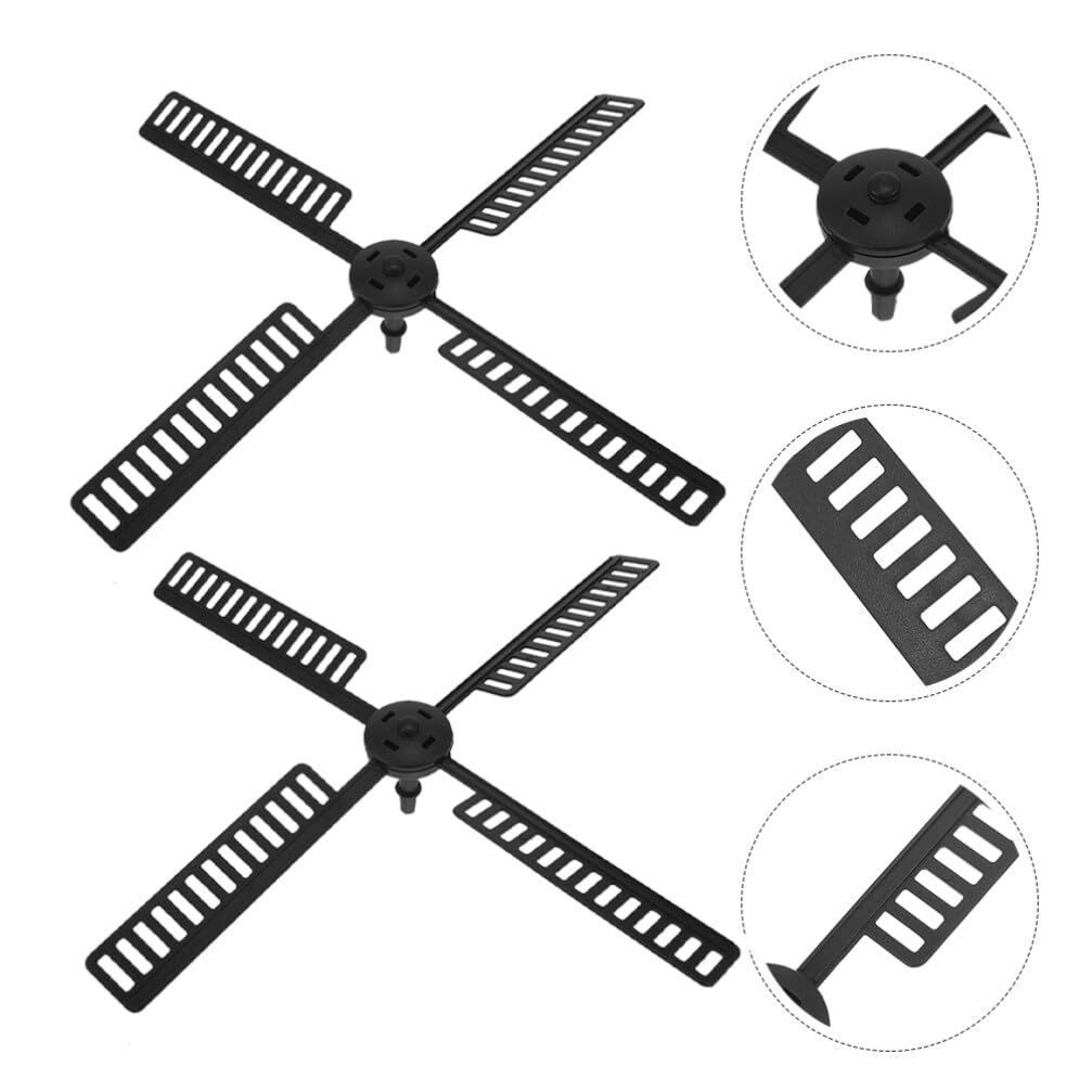 Alipis 20pcs Solar Windmill Accessory Plastic Windmill Blades for Outdoor Garden Decor Eye-catching Design for Lawn Patio