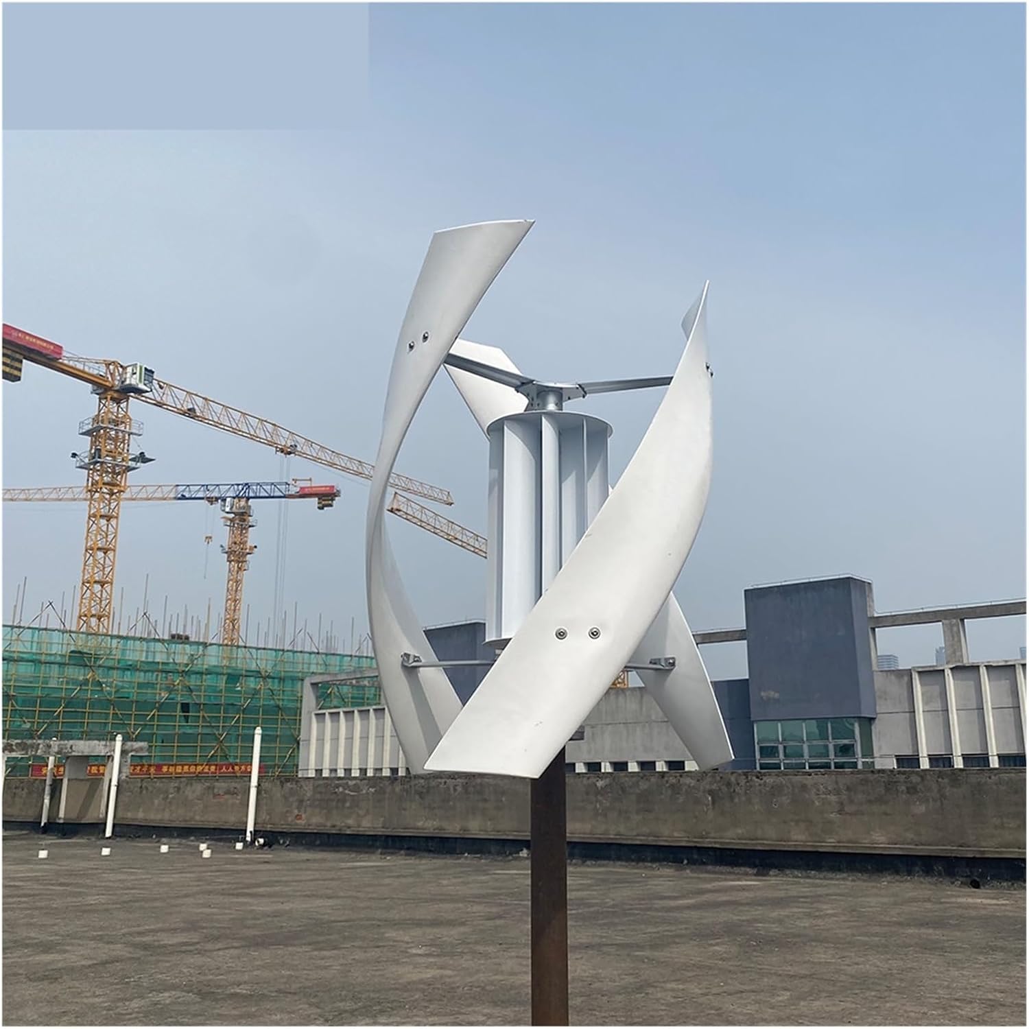 Wind Turbine Generator Kit, Vertical Axis Maglev Wind Turbine Generator 1000w 24v 48v 3 Blades Free Energy for Homeuse Windmills Low RPM for Hybrid Solar Wind System(24V)