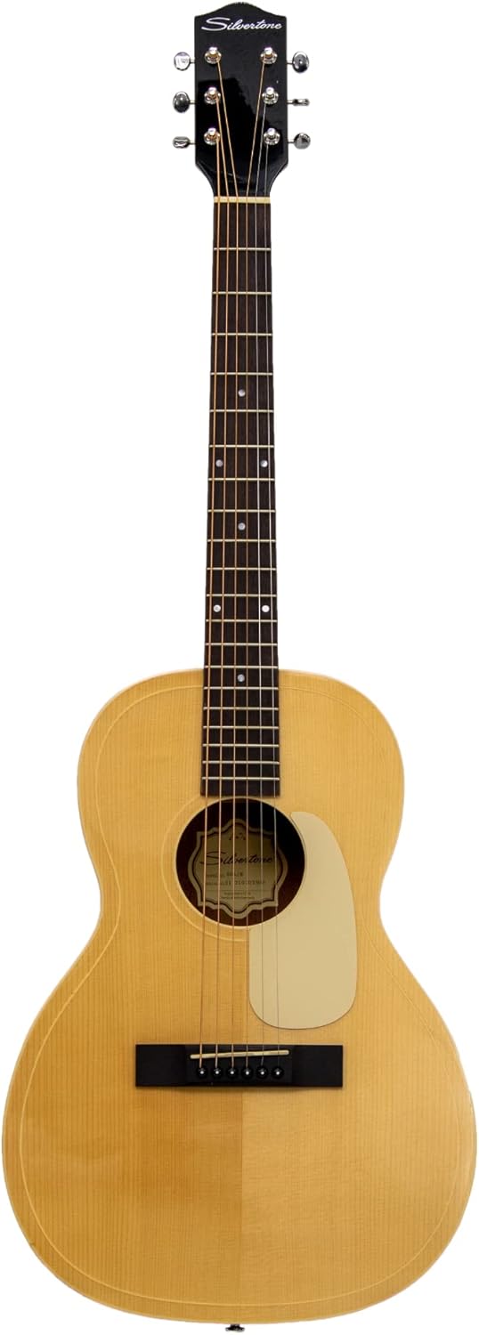 Silvertone 6 String Acoustic Guitar, Right (604N)