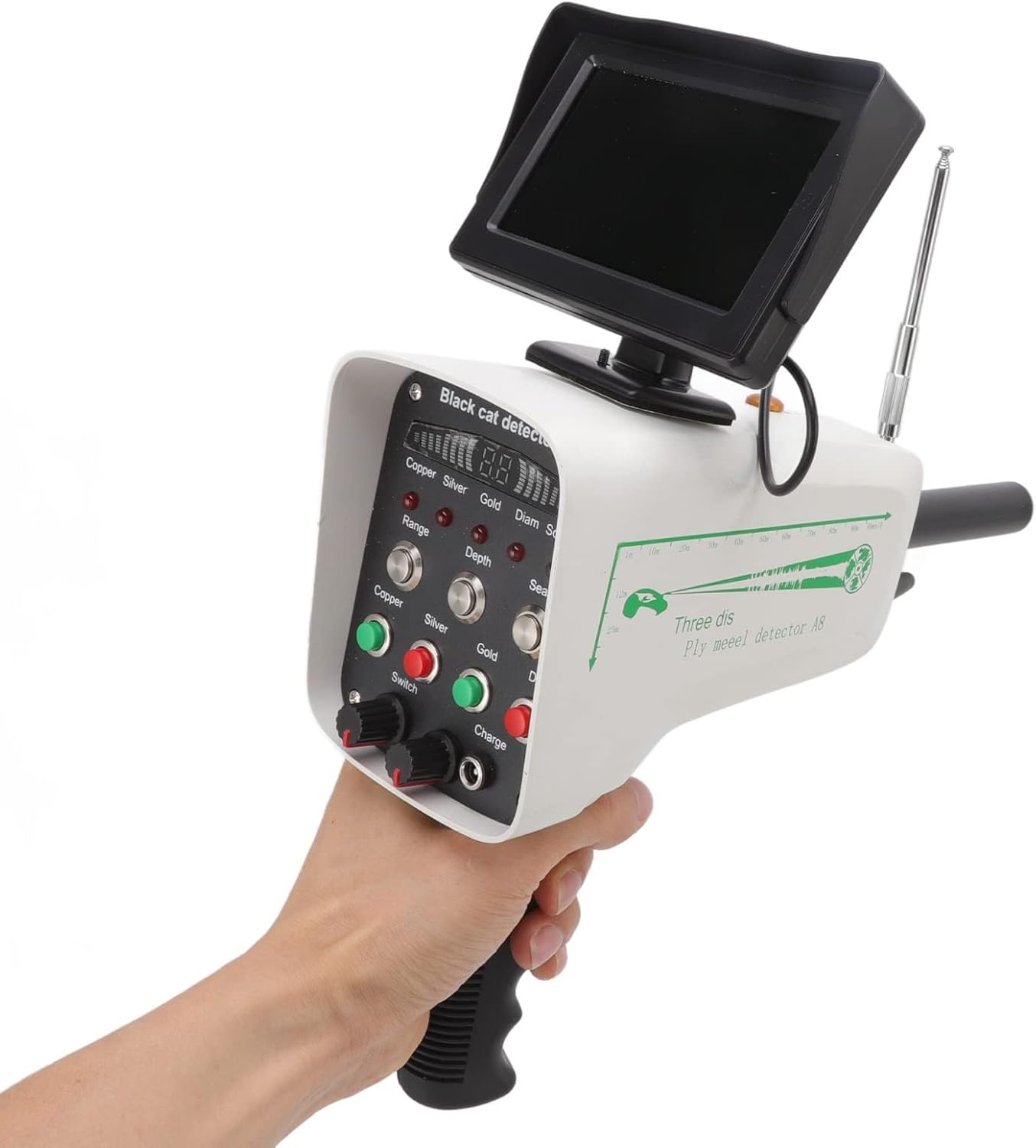 Metal Scanner Detector,30M Depth,1000M Range,Underground Metal Detection Finder,with Display,for Gold Silver Copper