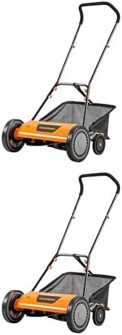 Bundle of LawnMaster LMRM1801 Push Reel Lawn Mower 18-Inch 5-Blade + LawnMaster LMRM1801 Push Reel Lawn Mower 18-Inch 5-Blade