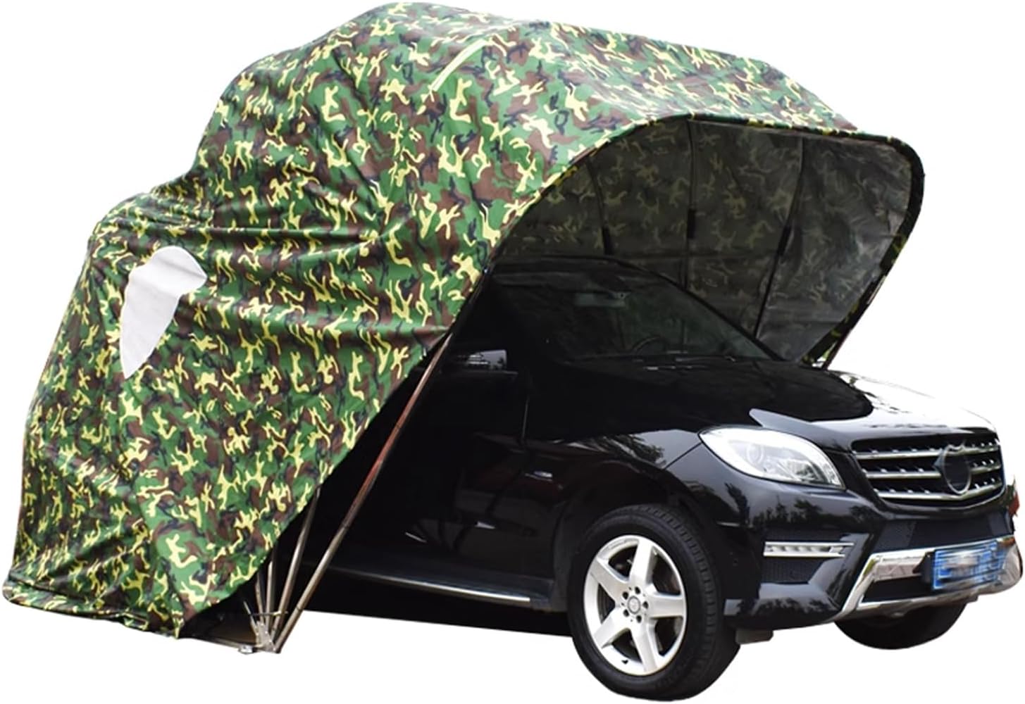 Fully Automatic Remote Control Car Tent, Large Huge Folding Mobile Carport, All Weather Proof Stainless Steel Simple Carport, Heavy Duty Tent Car Cover (19 * 8.8 * 8ft)