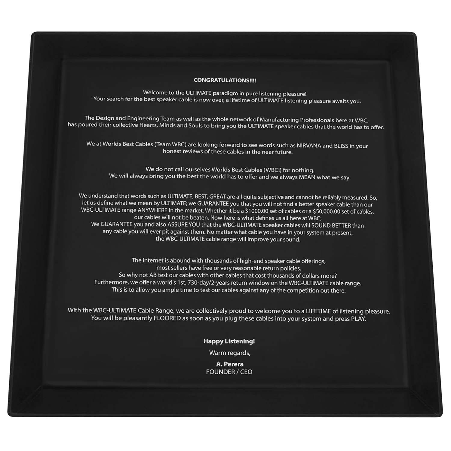 WORLDS BEST CABLES 10 Foot Ultimate - 12 AWG - Ultra-Pure OFC - Premium Audiophile HiFi Bi-Amp Speaker Cable Pair with Eminence Spade Plugs & TnBrwn Tweed Jacket