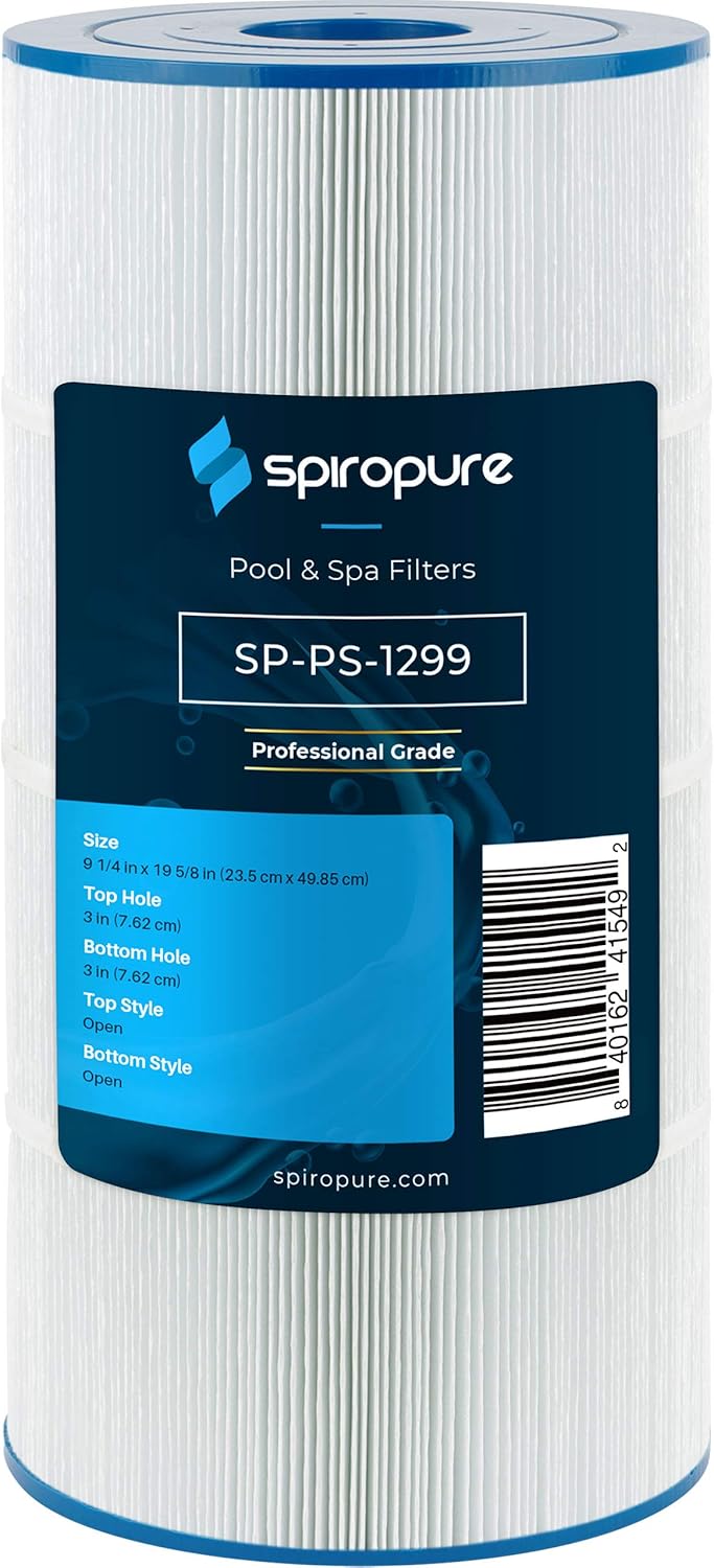 SpiroPure Replacement for Hayward C1250 CX1250RE ASL Full-Flo Pleatco PA125 Unicel C-9499 Pure N Clean PC-1299 Hot Tub Spa Pool Filter Replacement Cartridge