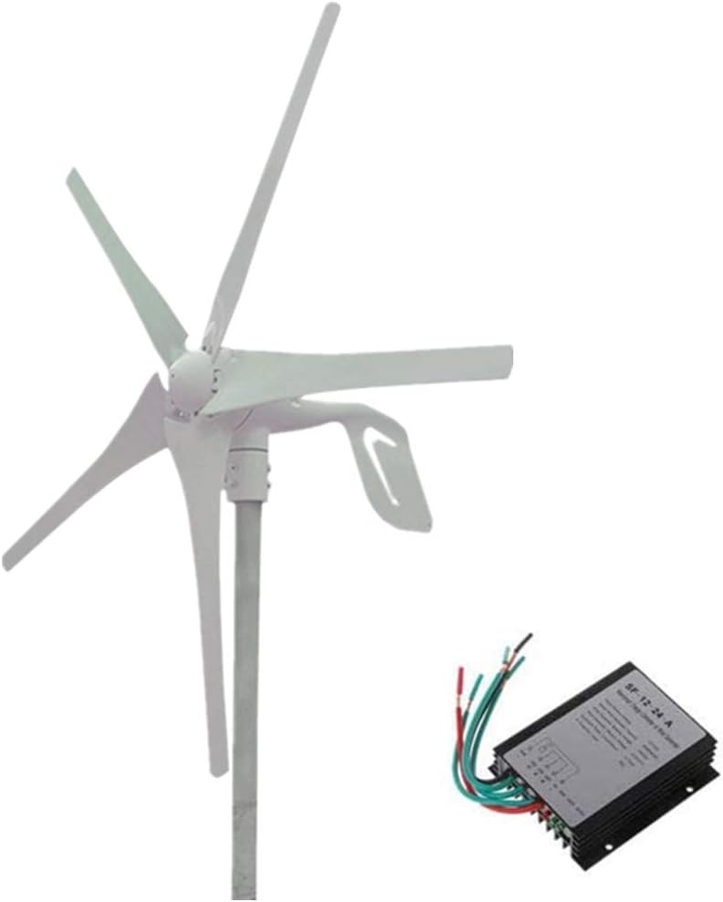 500W(520W) Solar Wind Power Kit: 120W Mono Flexible Solar Panel + 400W 12V Wind Turbine Generator + Accessories for RV, Boat, Cabin, Trailer, Roofs, Off Grid System, 12V Battery Charging