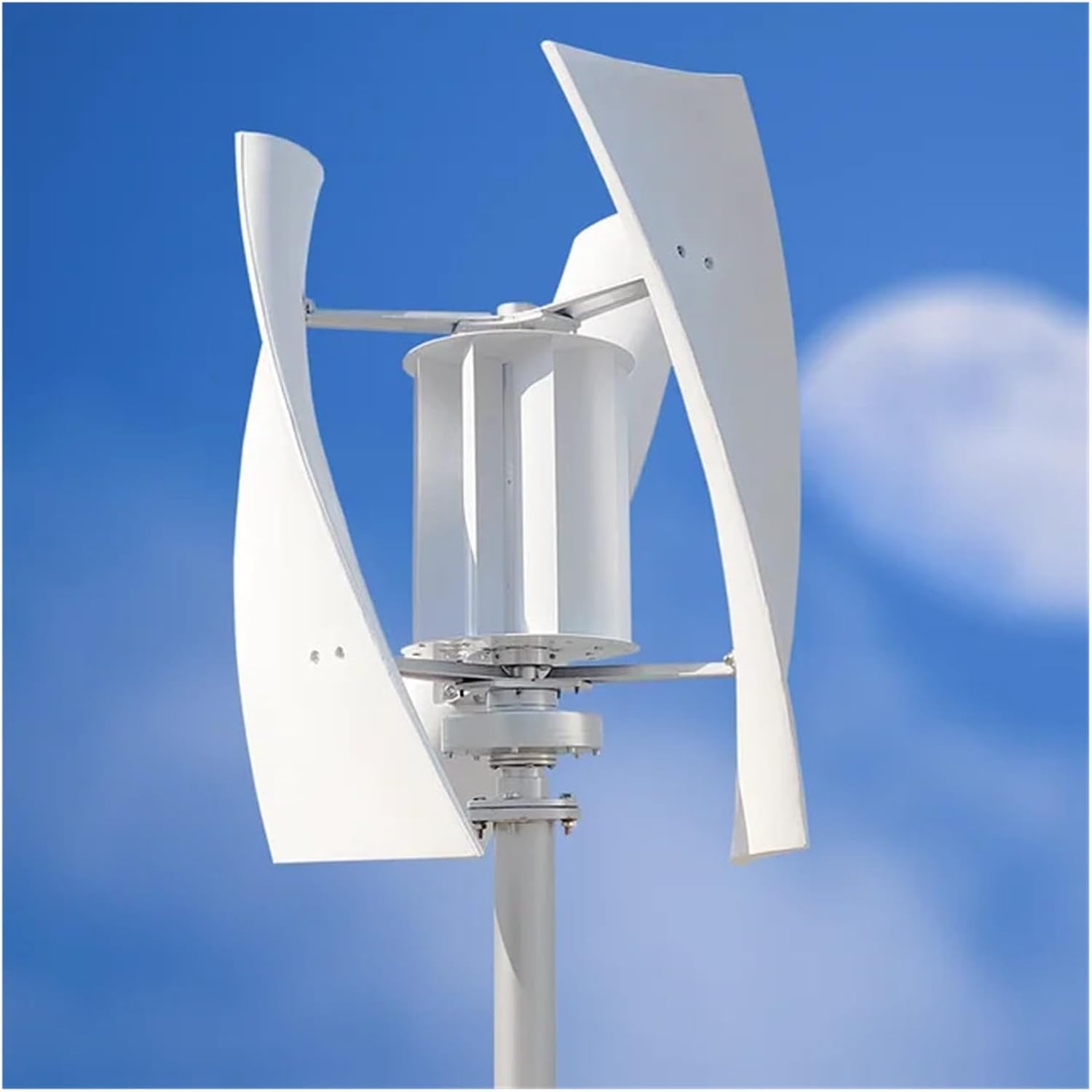 5000W Windmill Vertical Axis Residential Wind Turbine 24V 48V Wind Power Generator Electric Generator with MPPT Charger Low Starting Speed for Home(with Hybrid Charger,12V)
