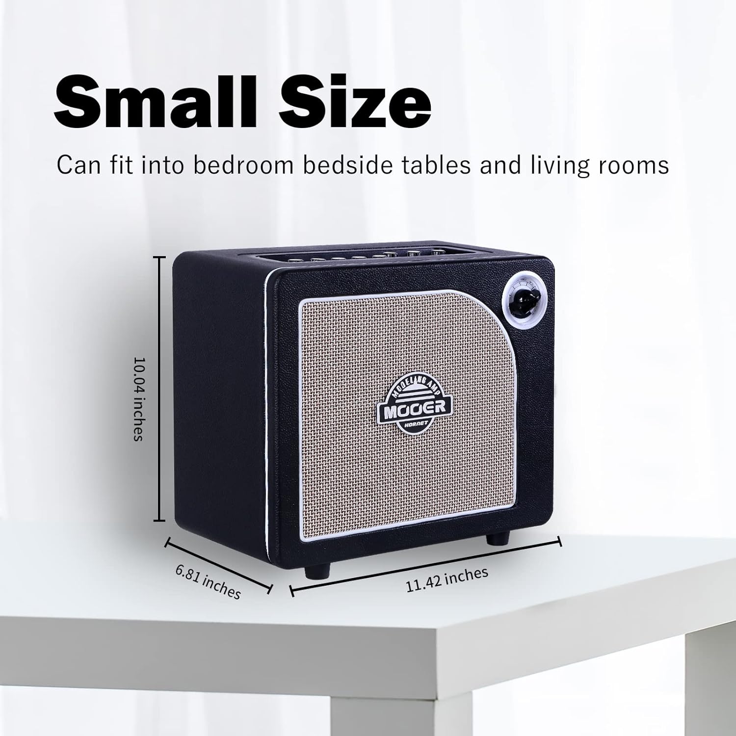 MOOER Guitar Amplifier Combo 15W, Practice Amp with 9 Digital Amp Models, 6.5