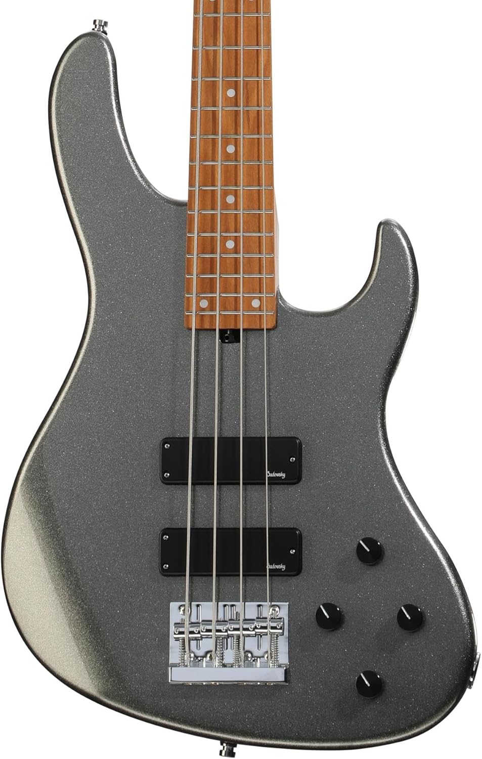 Sadowsky MetroExpress Modern Bass Guitar - Solid Silver Metallic, Maple Fingerboard