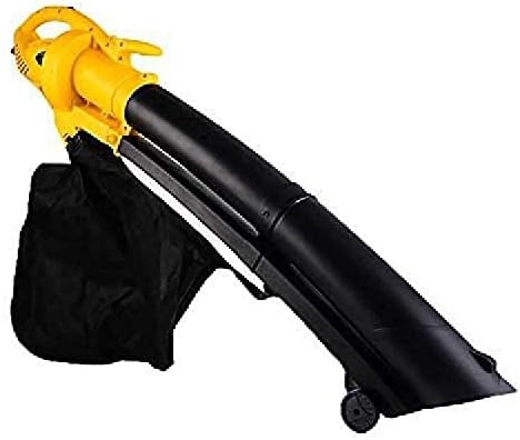 2 in 1 Mini Lightweight Handheld Leaf Blower Sweeper Vacuum Electric Leaf Blower for Sweeping Snow Blowing Leaf Yellow (Yellow)