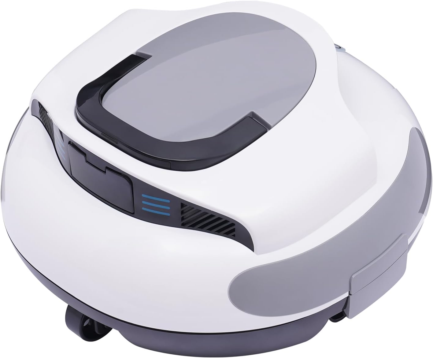 Pool Vacuum for Above Ground Pools, Cordless Robotic Pool Cleaner, Automatic Rechargeable Pool Vacuum with 75 Mins Runtime, Powerful Suction, for Above/In-Ground Flat Pools up to 807ft²