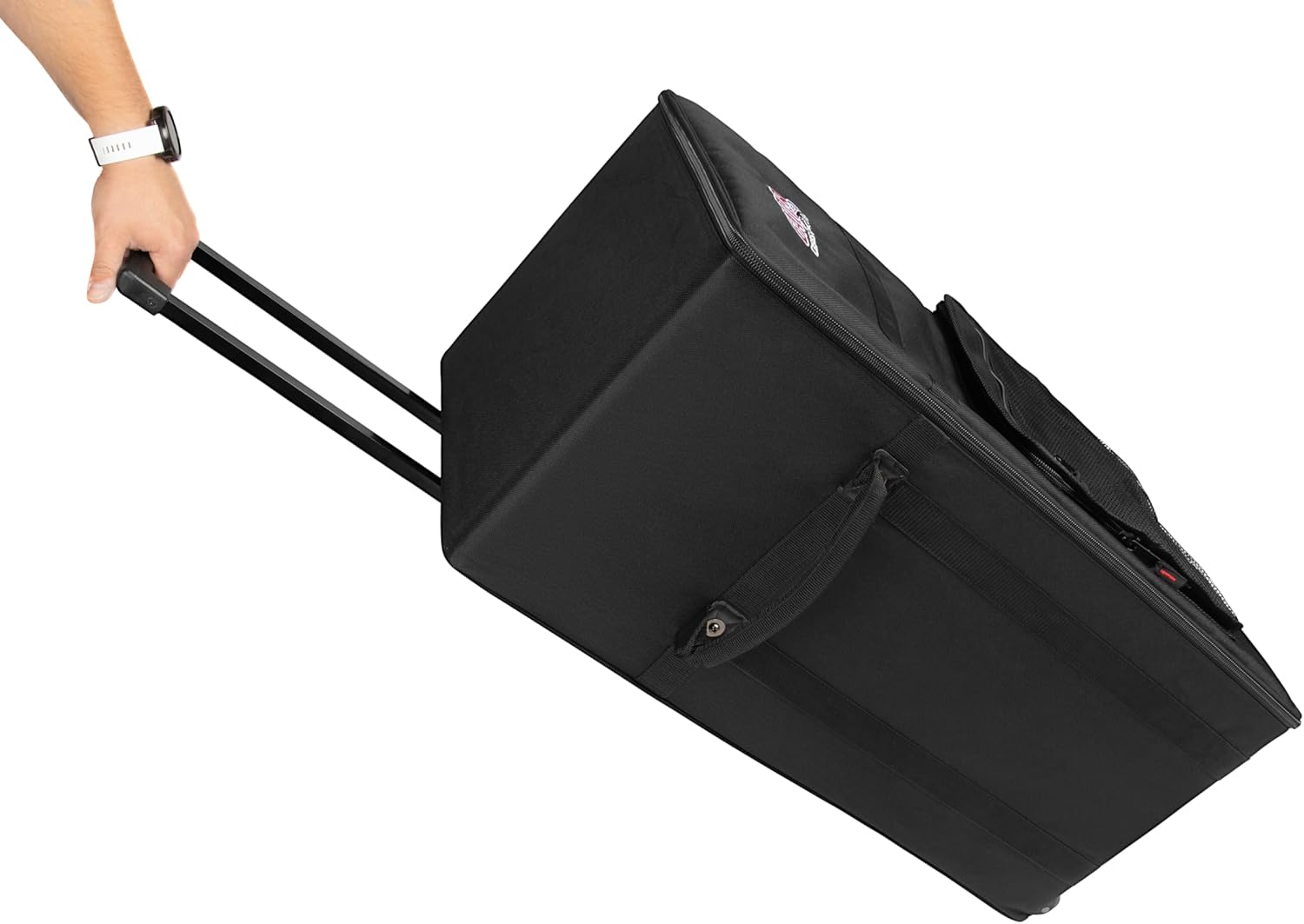 Gator Cases Lightweight Wooden Amp Head Case with Wheels and Pull Handle, (G-901)