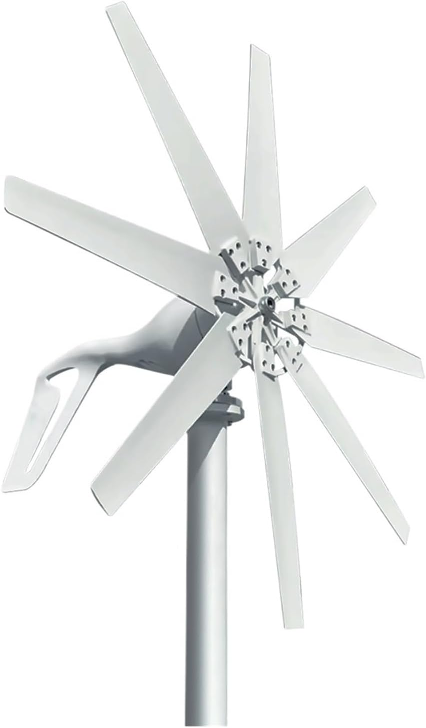 Wind Turbines, 2000W Wind Turbine with Free Charging Controller Yacht Farm Family Farm with Solar Cell System 6kwh Per Day(24V)