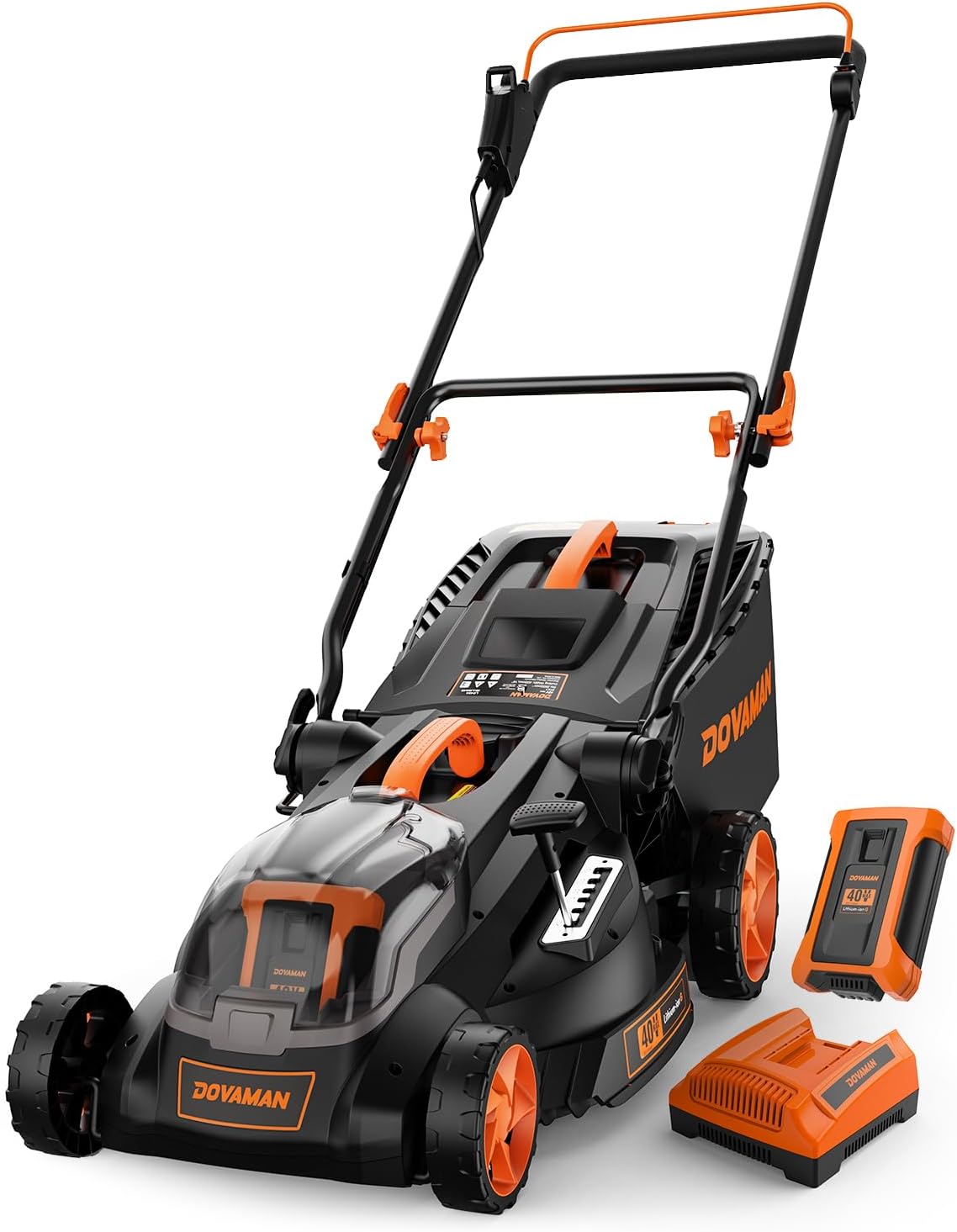 DOVAMAN LD40A 40V 4Ah Brushless Lawn Mower, 16