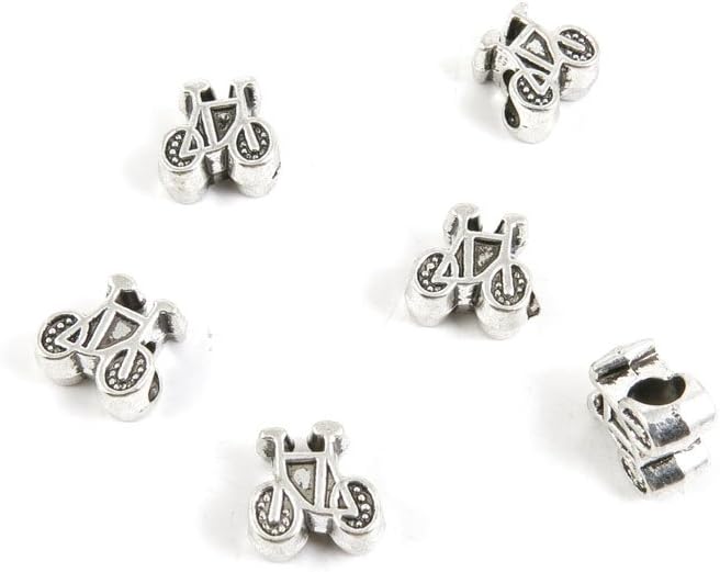 570 Pieces Antique Silver Tone Jewelry Making Charms Findings Fashion Wholesale Supplies Pendant Lots Bulk Supply R4KS2F Bicycle Loose Beads