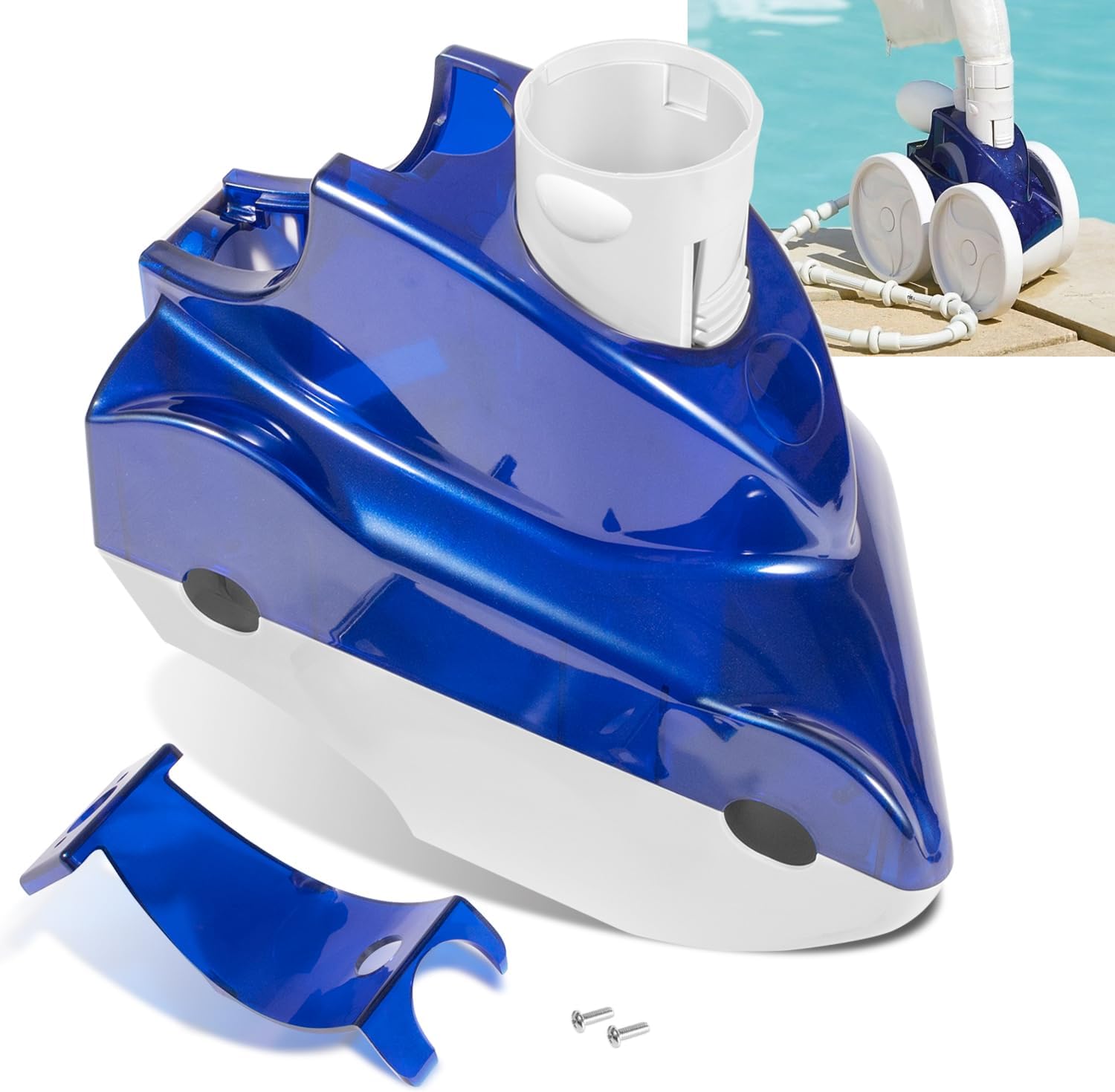 9-100-7030 Top & Base Assembly Replacement for Polaris Vac-Sweep 380/360 Models Pool Cleaners, for All Older and Newer Style