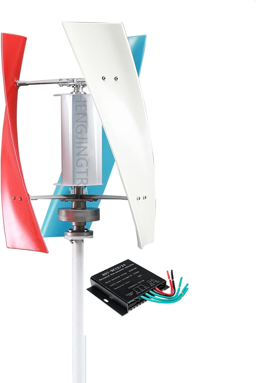 3000W 220V Vertical Wind Turbine Generator 12V 24V Vertical Magnetic Levitation Wind Turbine Generator Three-Phase No Noise for Wind Turbine Hybrid Systems