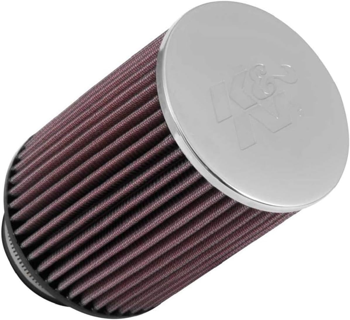 K&N High-Flow Original Lifetime Universal Clamp-On Air Filter: High Performance, Premium, Washable: Flange Diameter: 3 In, Filter Height: 6.5 In, Flange Length: 1.8125 In, Shape: Round Tapered,RF-1030