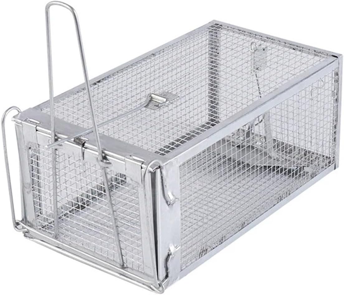 Rat Traps,Automatic Cycle Mouse Trap Large Catching Mouse Rodent Foldable Reusable Mice Mousetrap Rat Cage