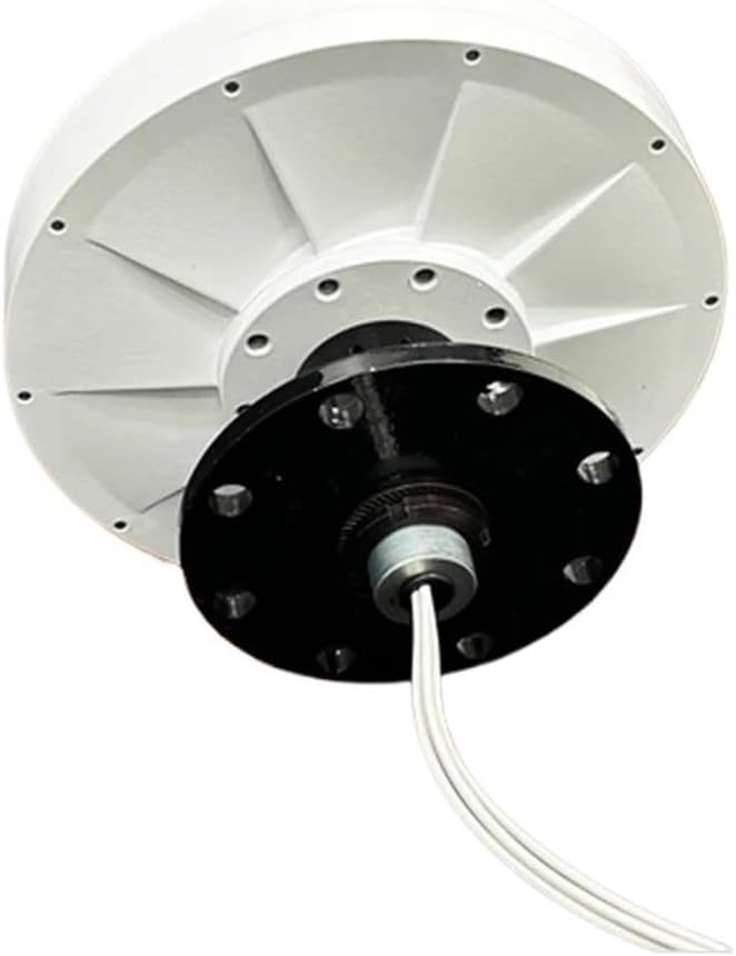 Wind Turbine Generator Kit, 200rpm 600W 24V 48V DC Generator Permanent Magnet Alternator Coreless Maglev DIY L Wind Turbine for Hybrid Solar Wind System(24V)