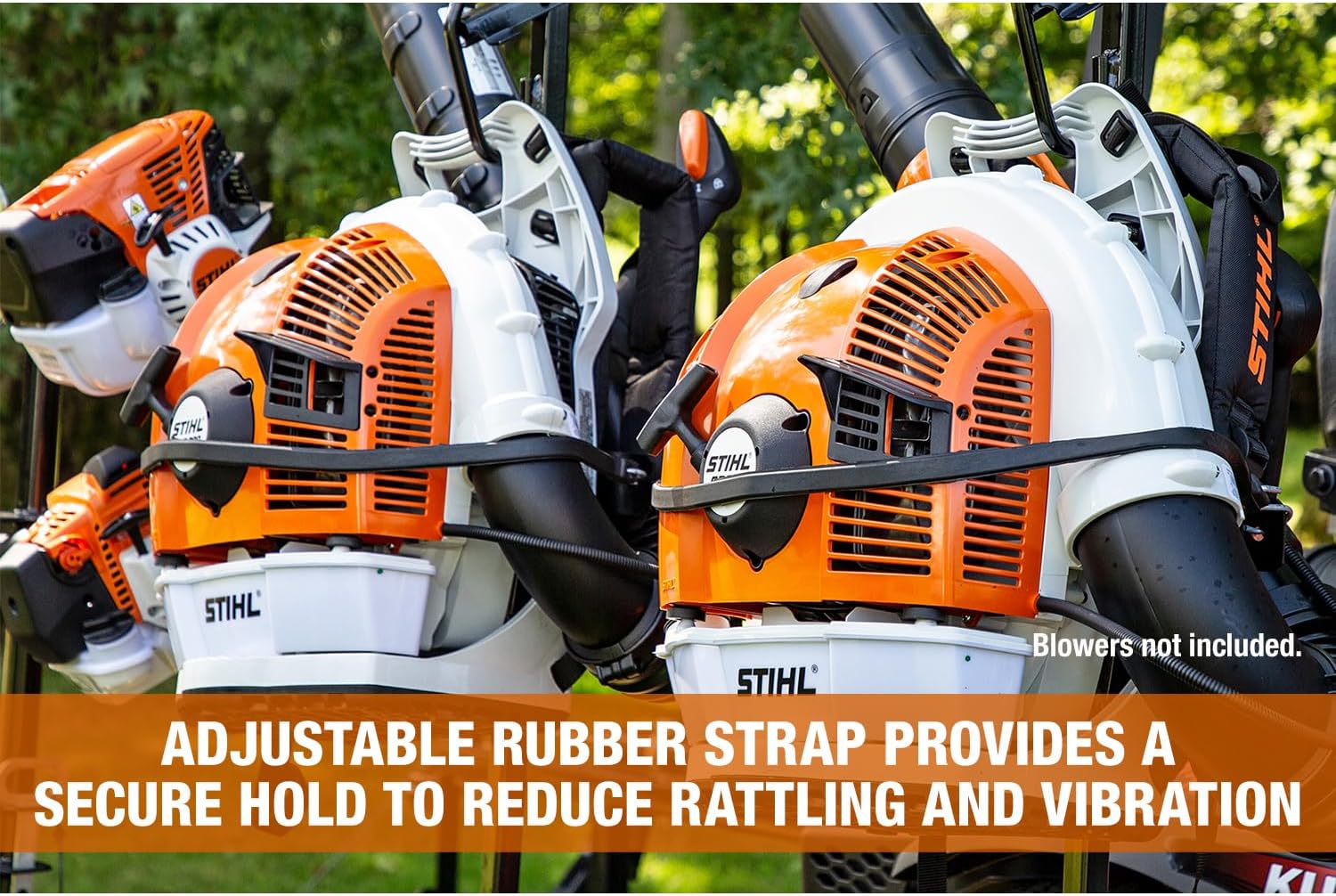 Buyers Products LT20 Backpack Blowers Rack for Open and Enclosed Landscape Trailers, Made in the USA, Holds Landscaping Blowers, Landscape Trailer Accessories