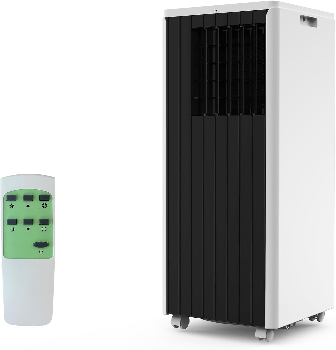 Portable Air Conditioner 8,000 BTU, 3-in-1 AC Unit with Fan, Dehumidifier, Air Conditioner for Bedroom Cools Rooms Up to 350 Sq. Ft, Quiet AC Unit, Easy Installation Kit Included, White Top Cover