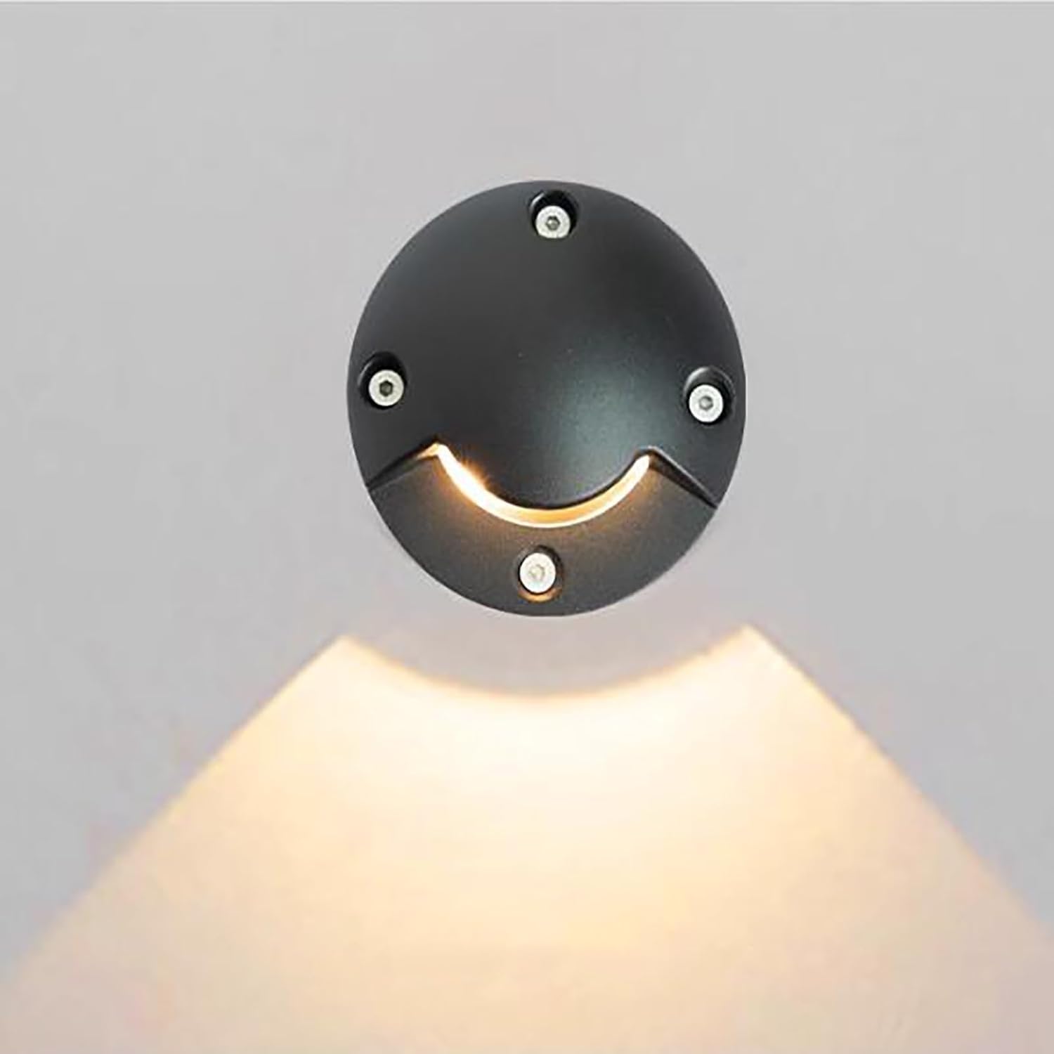 Outdoor Ground Lights - LED Landscape Light, AC 24V Low Voltage Warm White No Glare Side Light Spotlight, IP67 Waterproof Embedded Aluminum Inground Driveway Lighting Well Lights