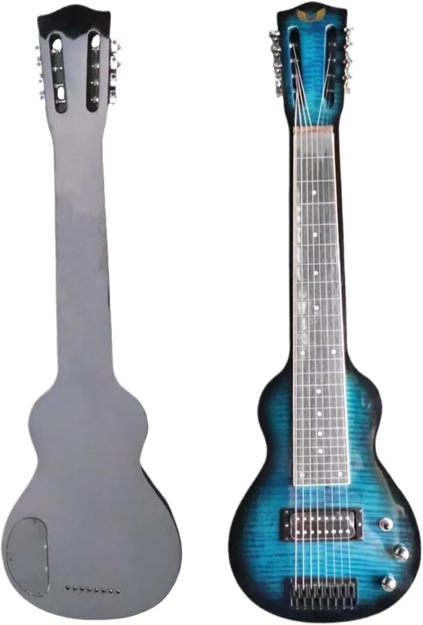 Eight String Hawaiian Electric Guitar – Ukulele Slider Guitar for Traditional Hawaiian Music(B)