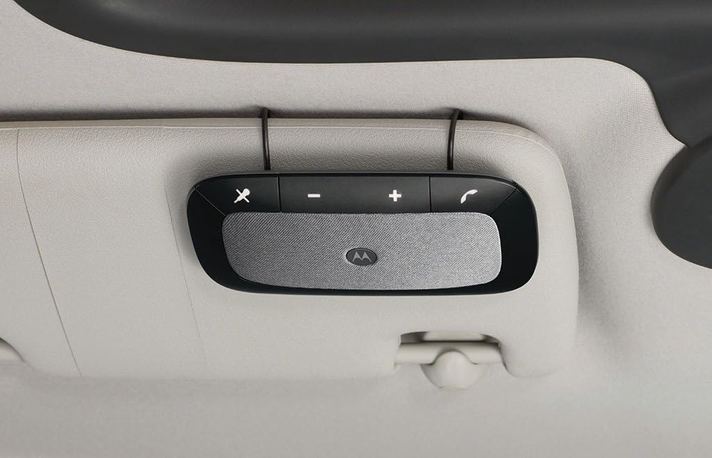 Motorola Mobile Accessories Sonic Rider SP-005BK/89589N Bluetooth Wireless in-Car Speakerphone New Version - Black - Retail, Silver