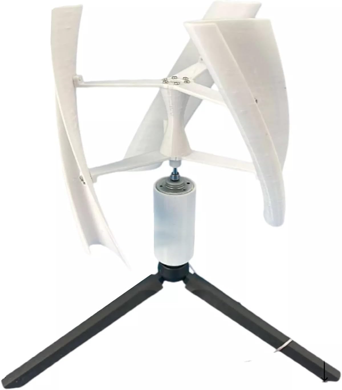DIY 25W 3D Micro Wind Turbine 3 Spiral Blades Three-Phase Permanent Magnet Generator Wind Turbine Spiral Vertical Axis Wind Turbine Generator Model
