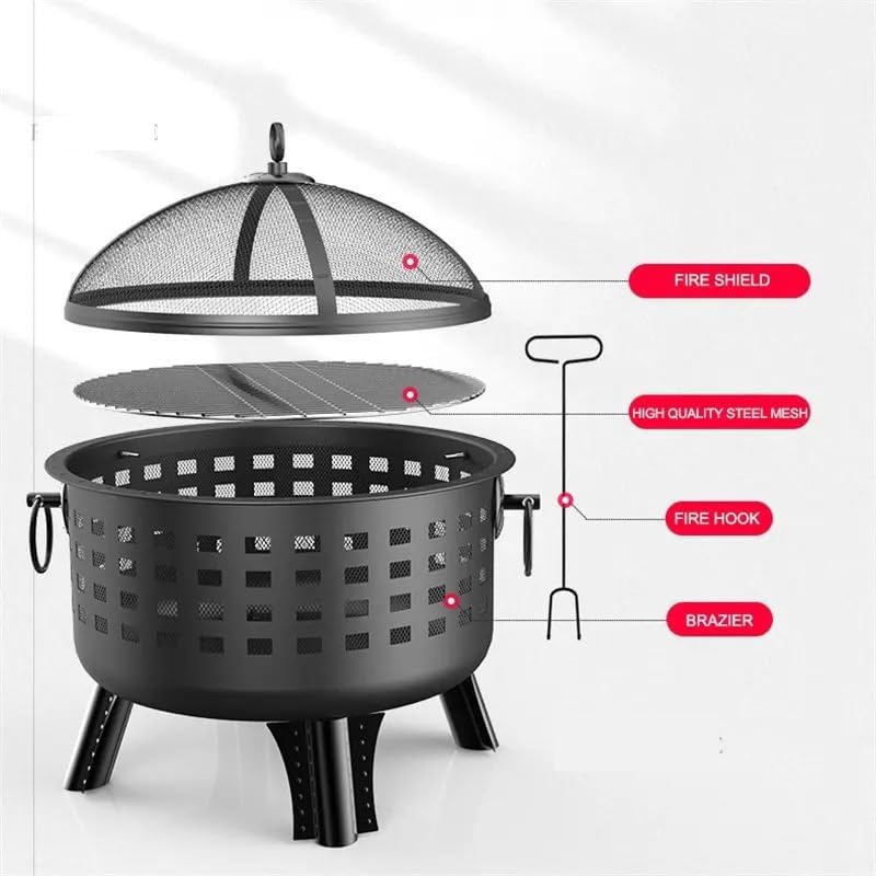 Outdoor Fireplaces Fire Pit Furniture Outdoor Brazier Household Smokeless Bonfire Garden Courtyard Barbecue Grill Fire Pits