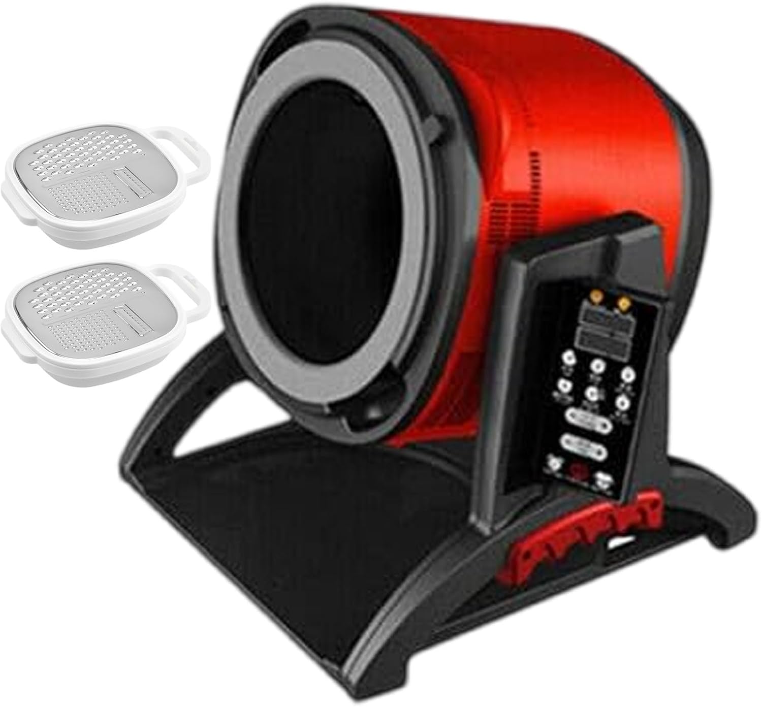 2200W Automatic Food Processor For Commercial, 6L Cooking Machine w/Adjustable Time & 7-Speed, Lazy Stir-fry Pan w/150° Tilt Drum Design Automatic Cooker For Easier Cleaning