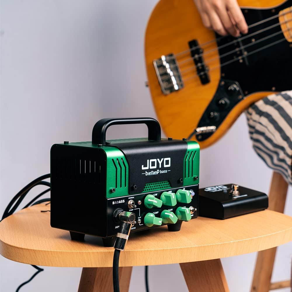 JOYO 5.8GHz Wireless Guitar System (JW-02S) Bundles with JOYO Bass Mini Amp Head 50 Watt (BADASS)