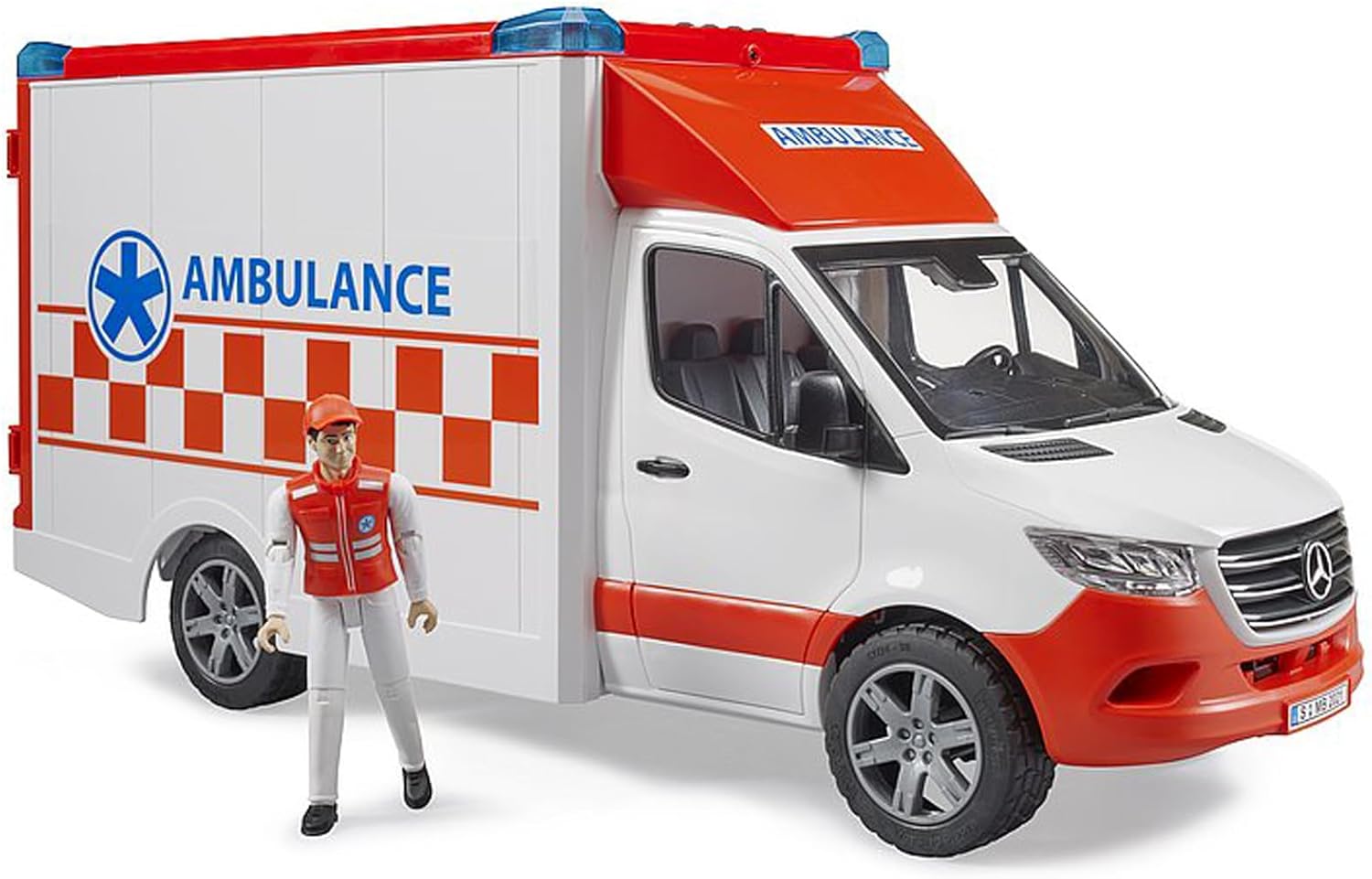 Bruder 02676 MB Sprinter Ambulance with Driver and Light + Sound Module