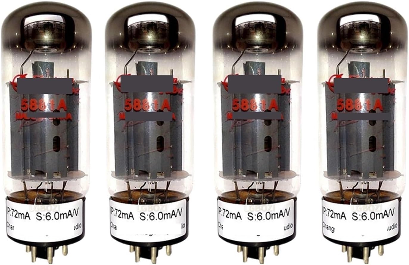 5881A Tube Replaces 6L6 6L6GC 6L6WGC 6P3S 6L6WGB 5881WXT Vacuum Tube Audio Amplifier DIY Supporting Four-Way(4pcs Matched Quad)