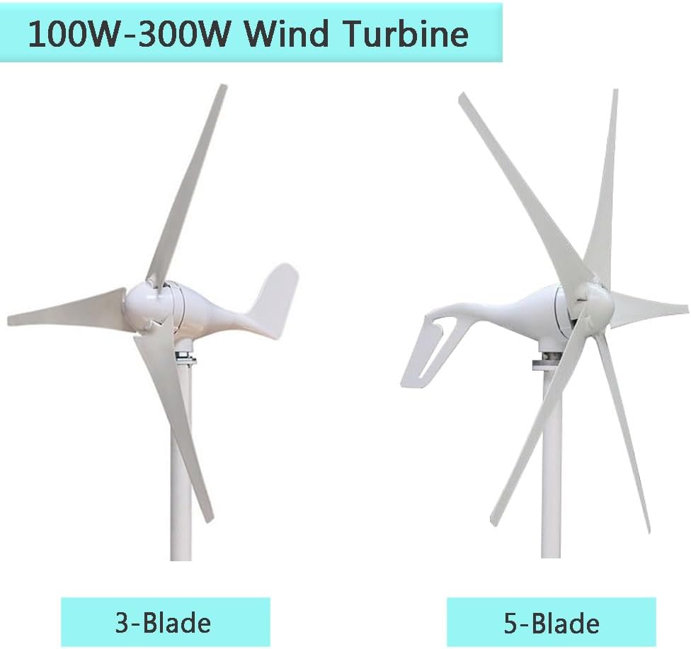 ATO Wind Turbine, 400W Horizontal Axis Wind Turbine Generator Kit (400W-24V (Without Controller), 3-Blade Wind Turbine - Flange Mount)